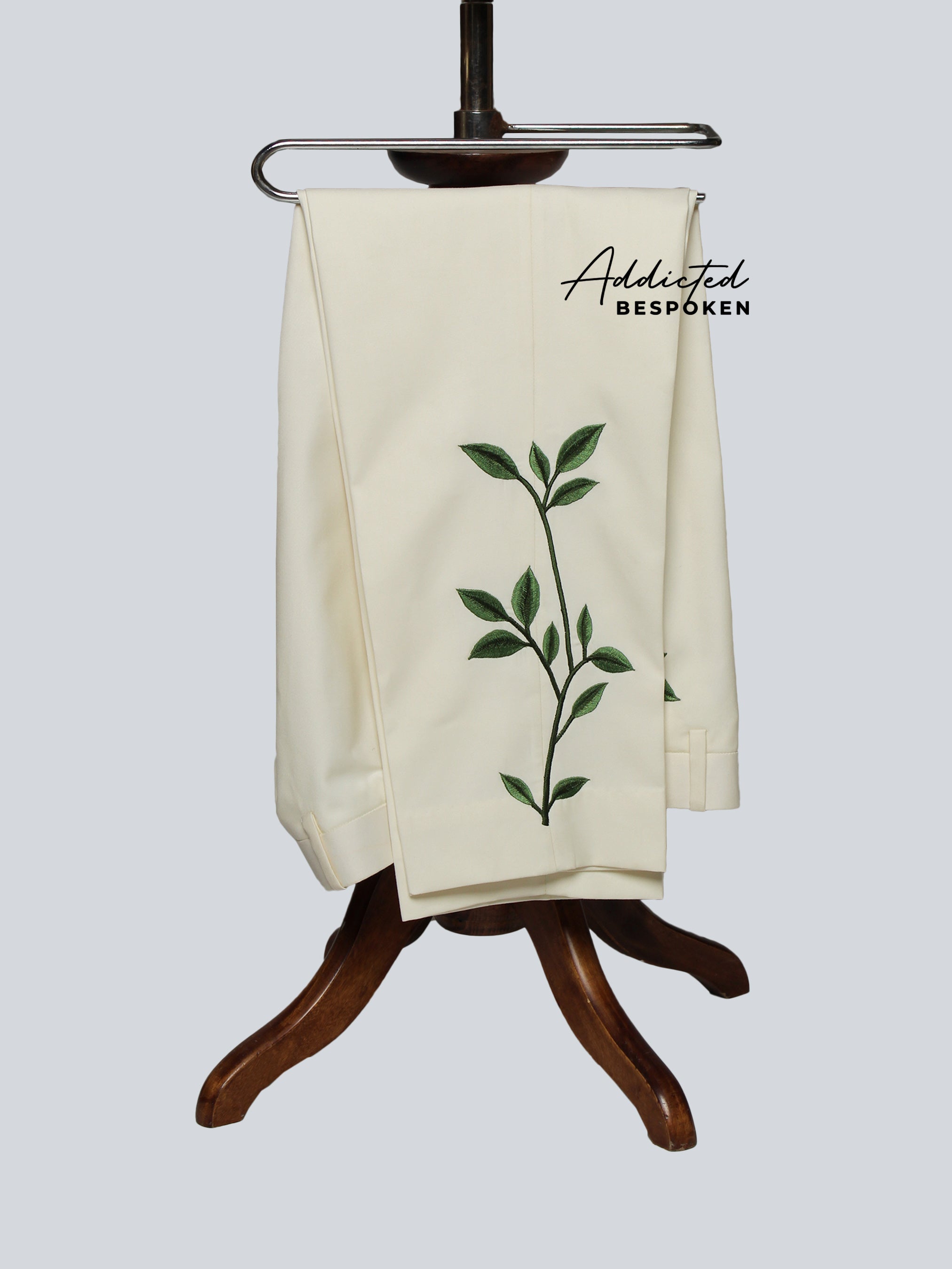 Floral Embroidered Formal Suit