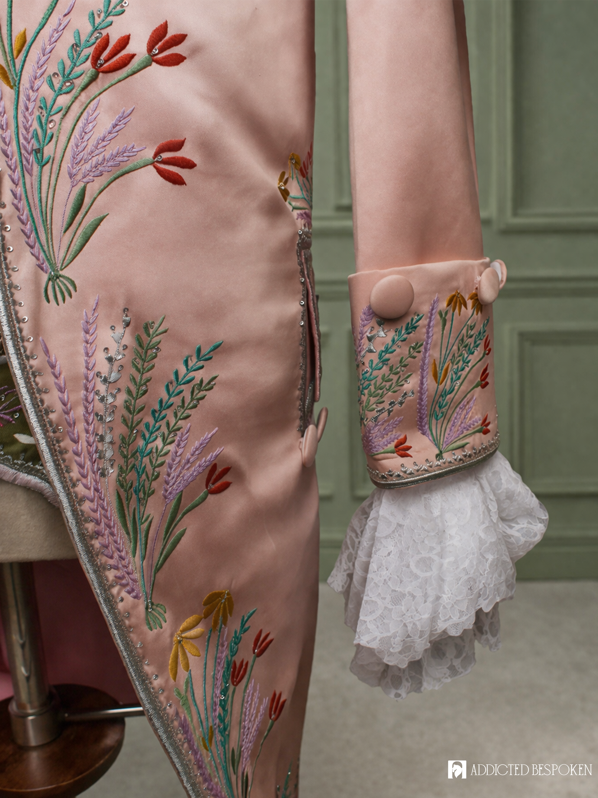 Ornate Blossom Rococo Suit Addicted Bespoken