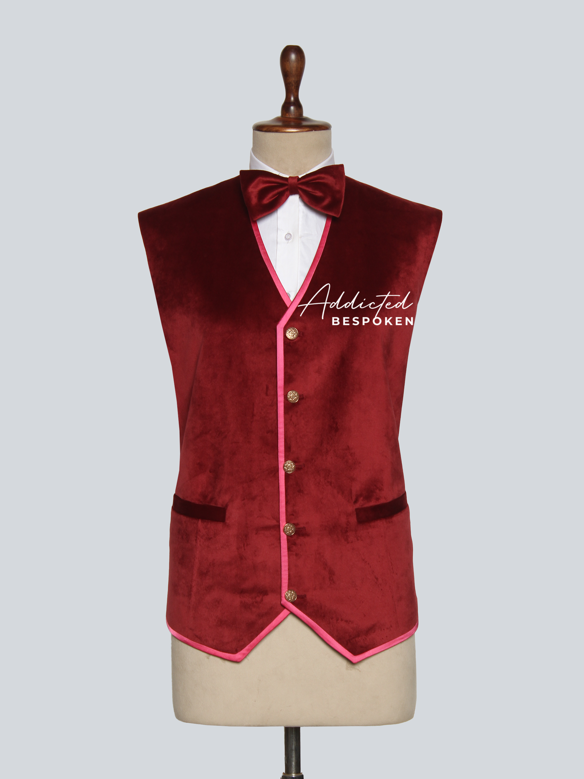 Velvet Three Piece Suit Addicted Bespoken