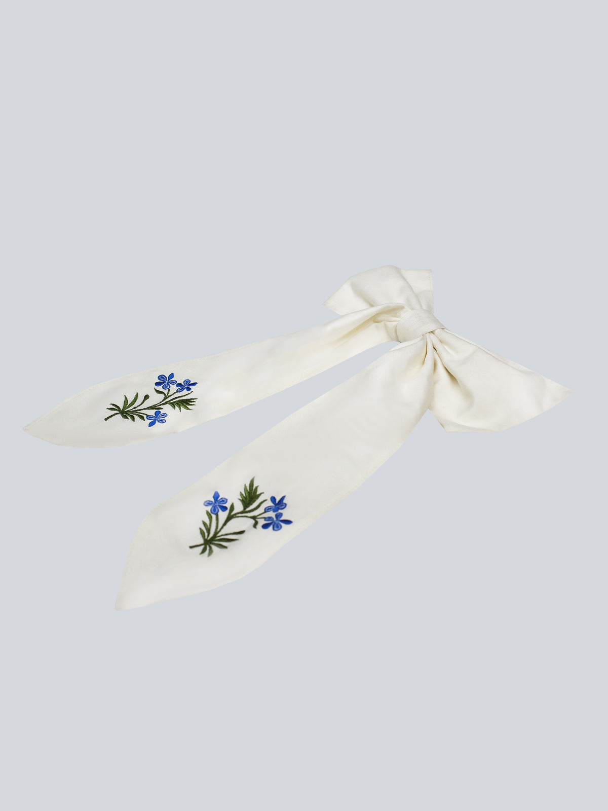 Ivory Floral Hair Bow