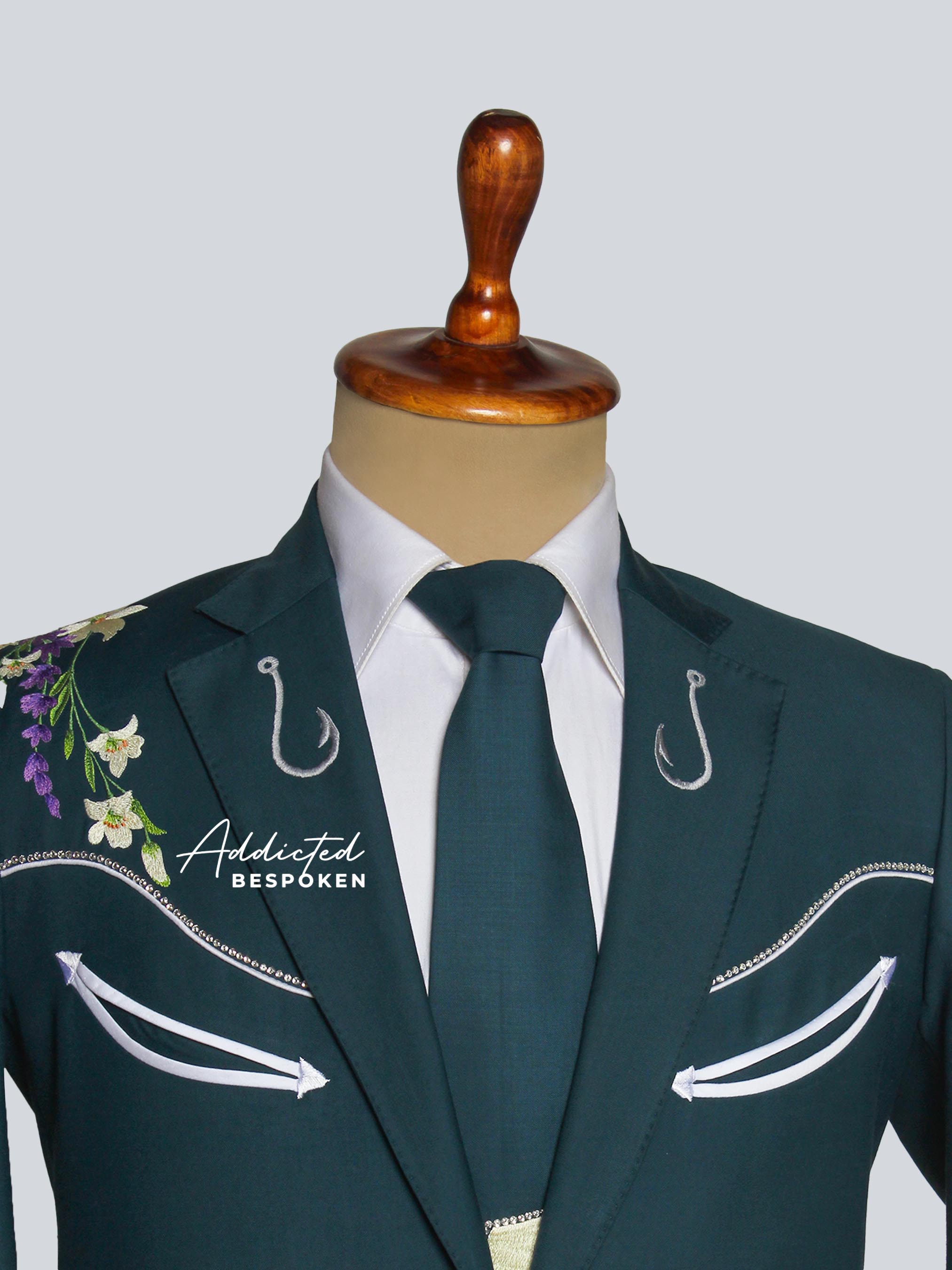 Luxury Floral Embroidered Outfit Addicted Bespoken