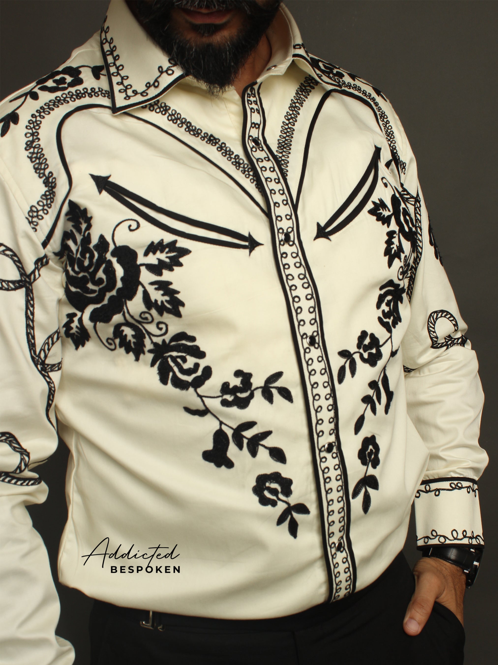 Versatile Ivory Cowboy Shirt Addicted Bespoken