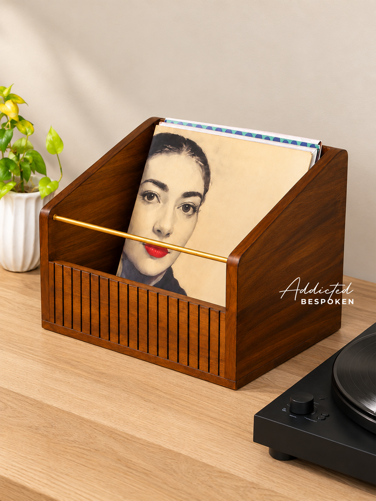 Wooden Record Holder