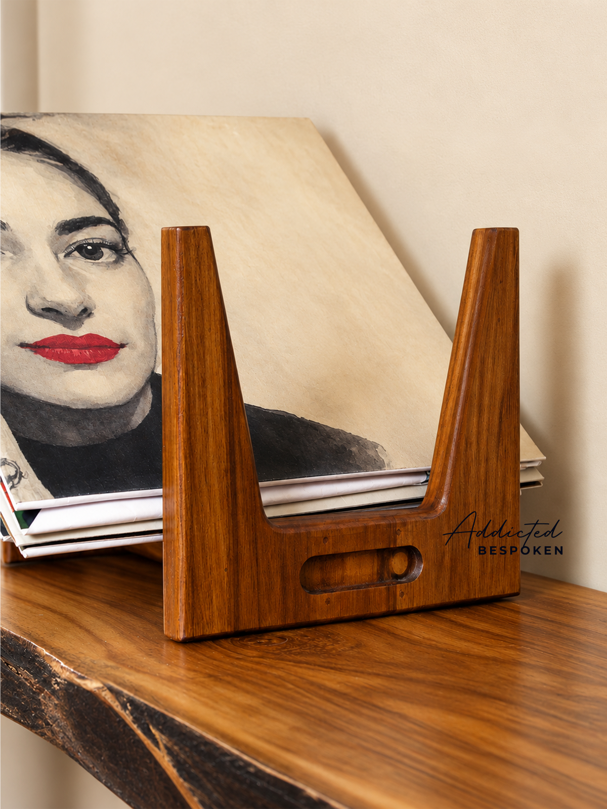 Wooden Record Holder