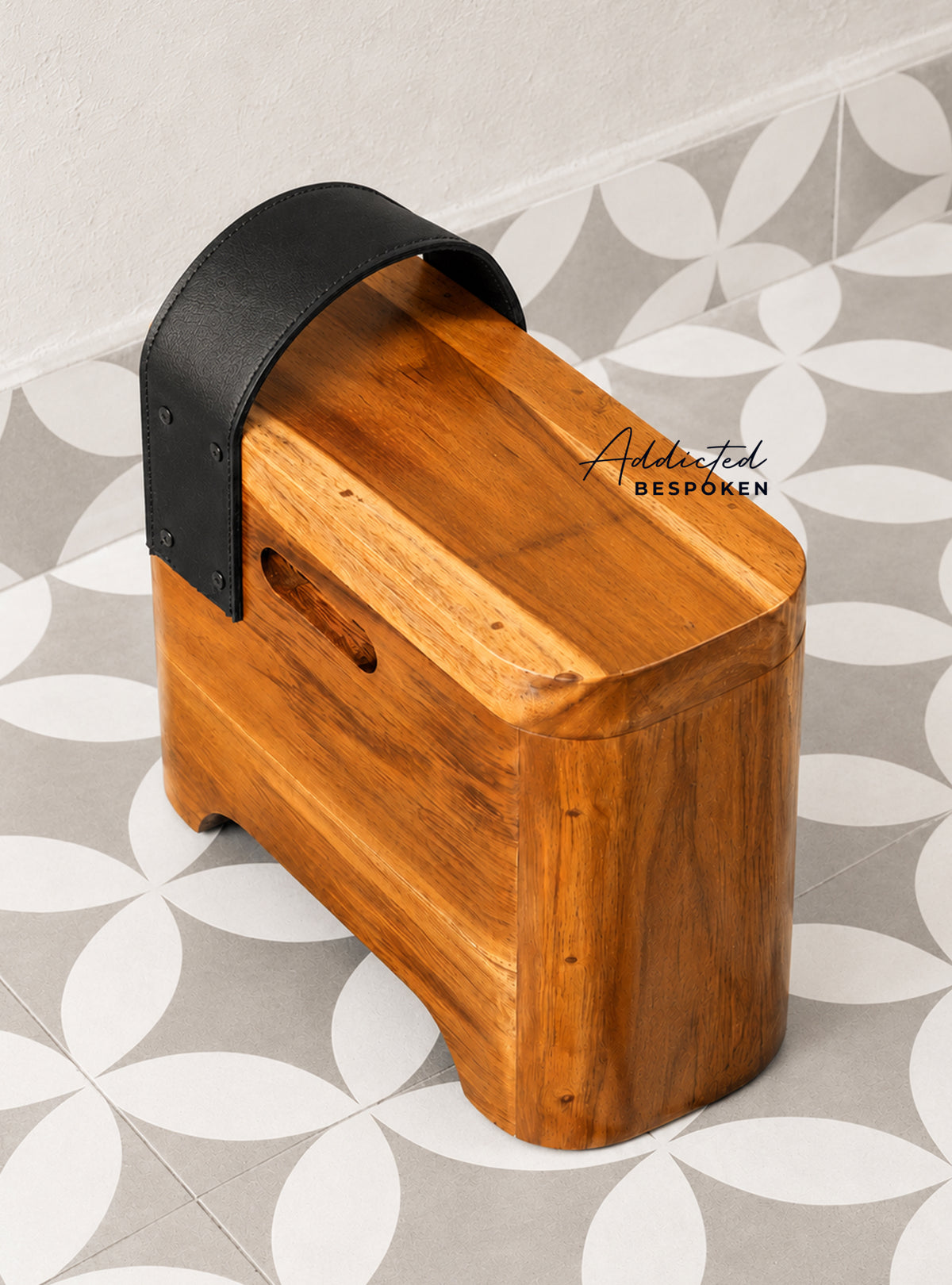 Wooden step stool