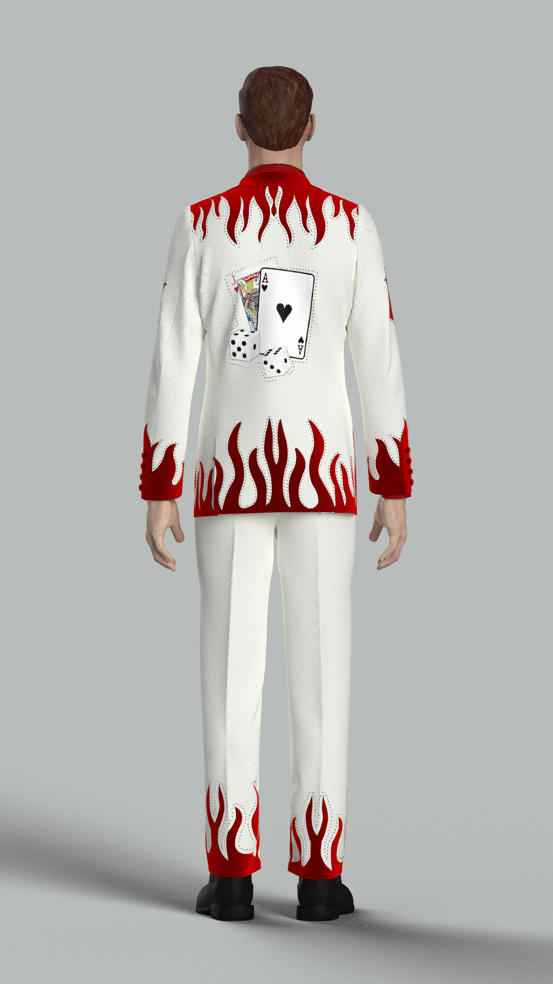 Custom made 3pc suit + Matching shirt for Jacqui