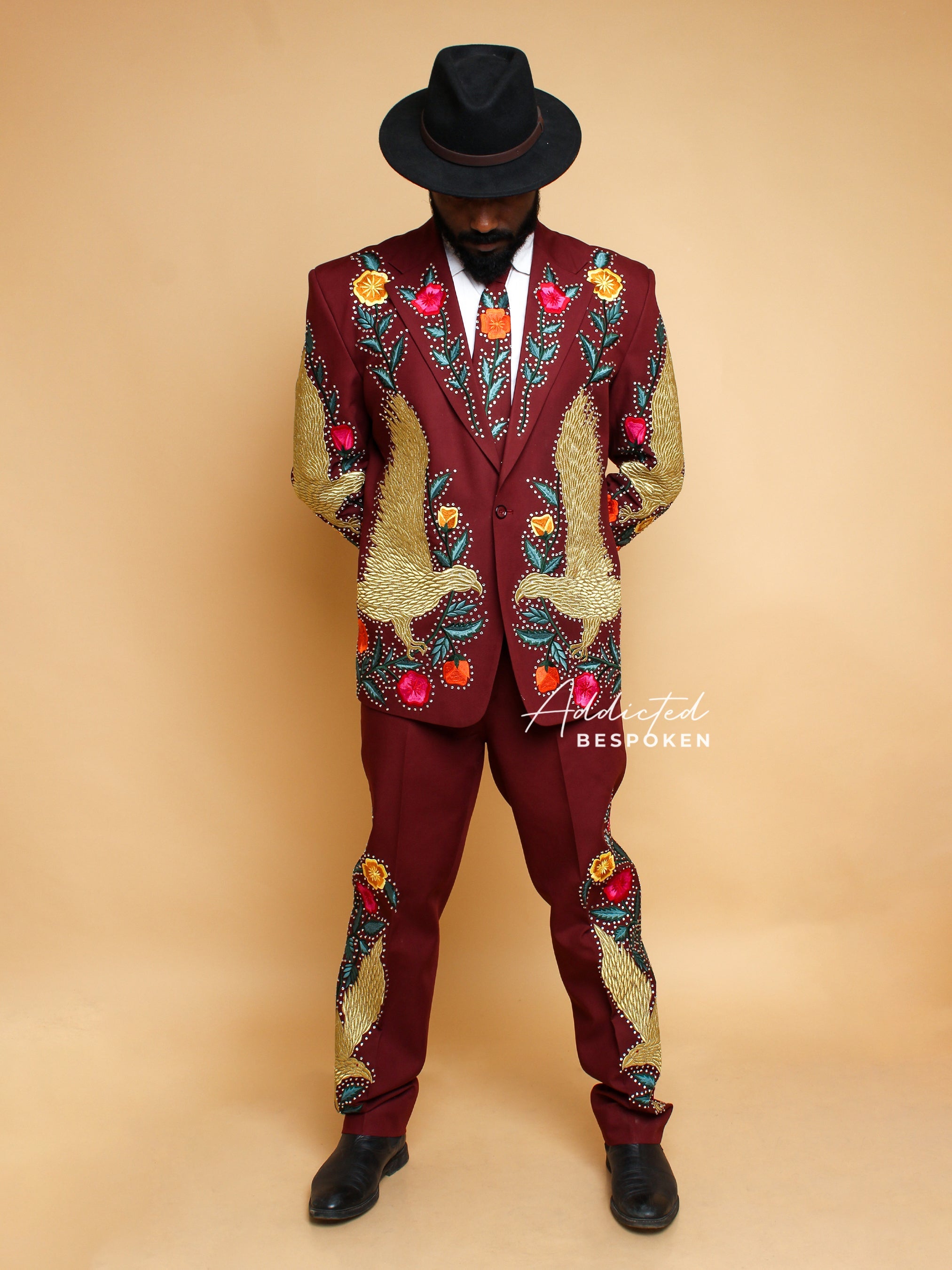 Western Rhinestones Encrusted Pantsuit Addicted Bespoken