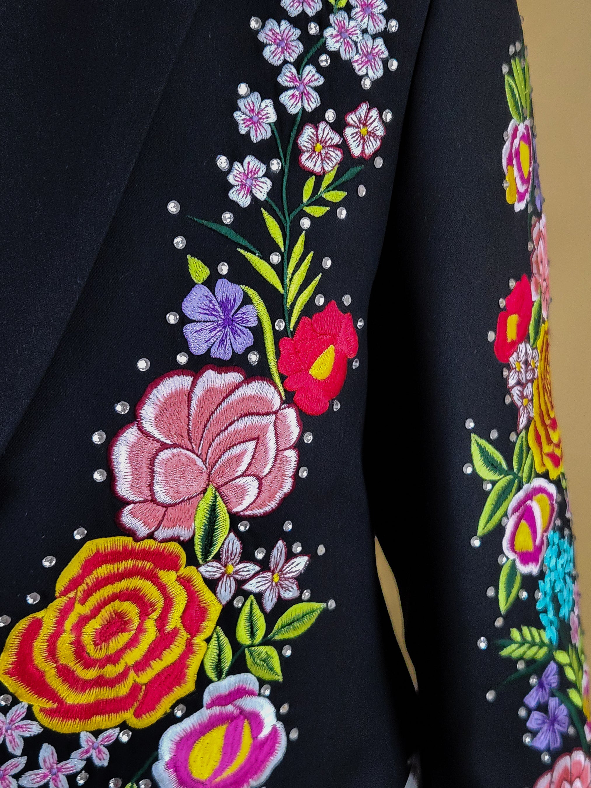 Vibrant Flora & Fauna Embroidered Suit Addicted Bespoken