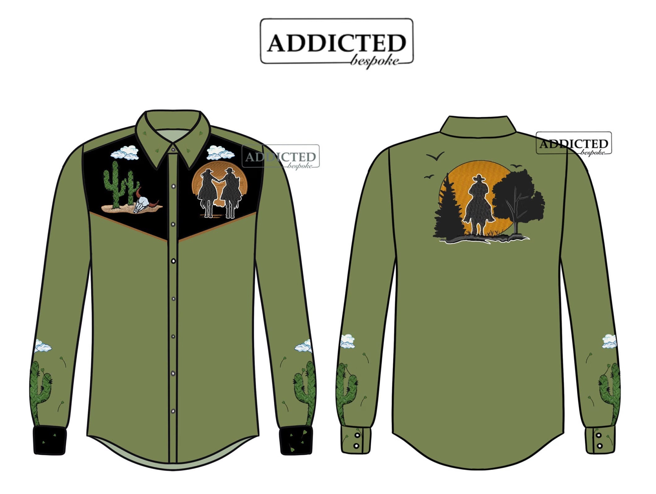 Green Cowboy Shirt