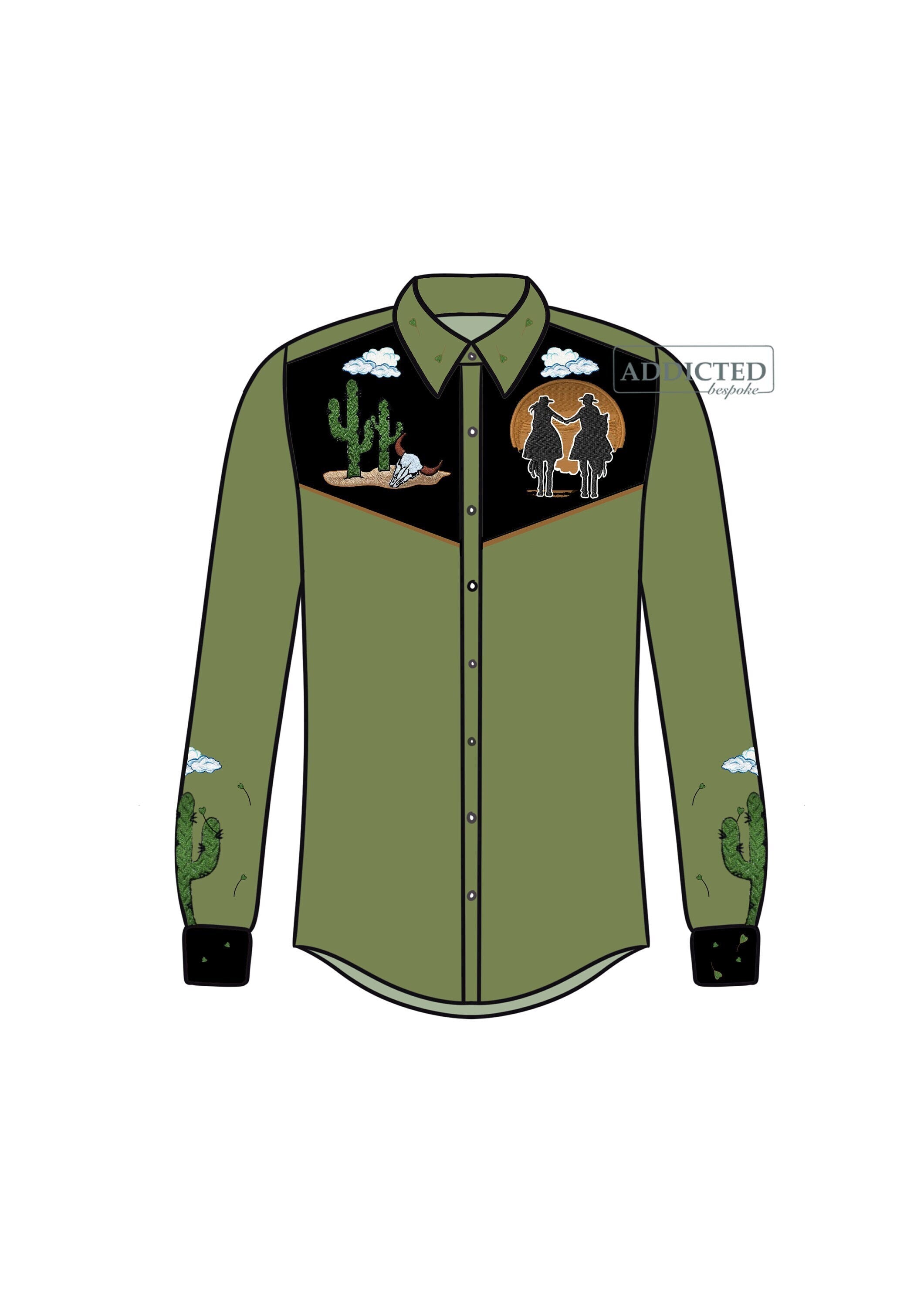 Green Cowboy Shirt