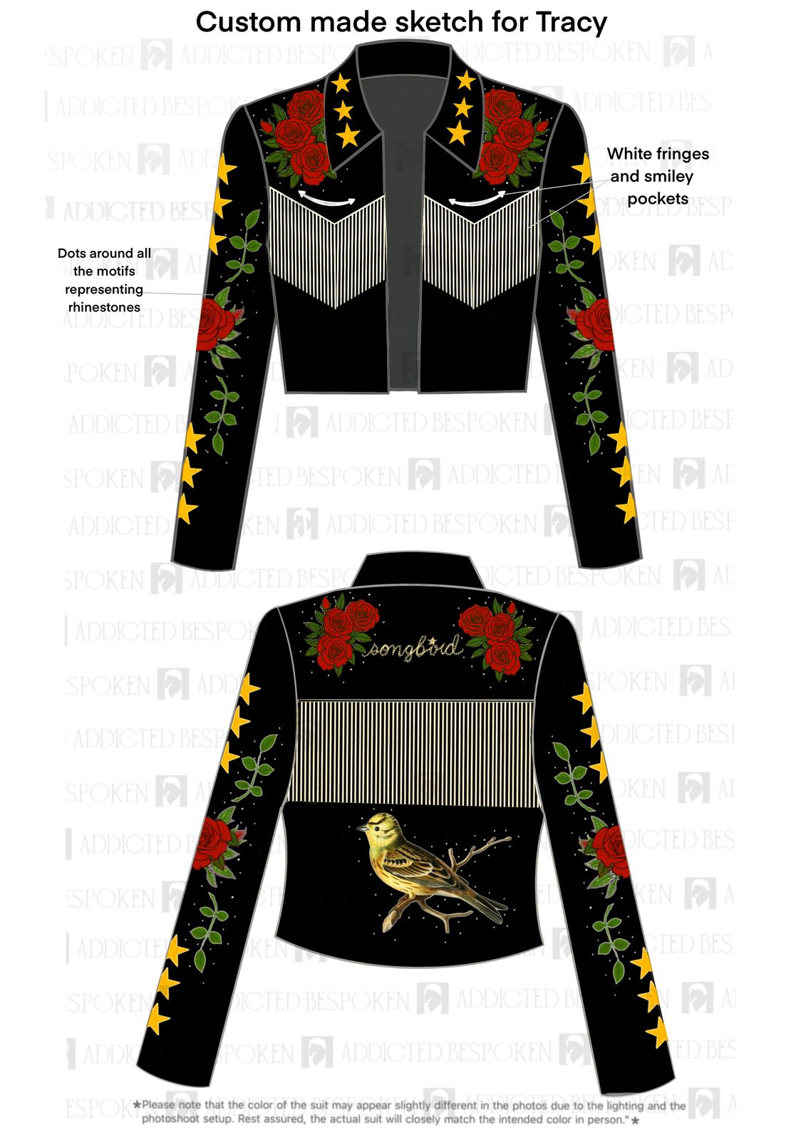 Custom Made 3pc suit + Shirt for Tracy