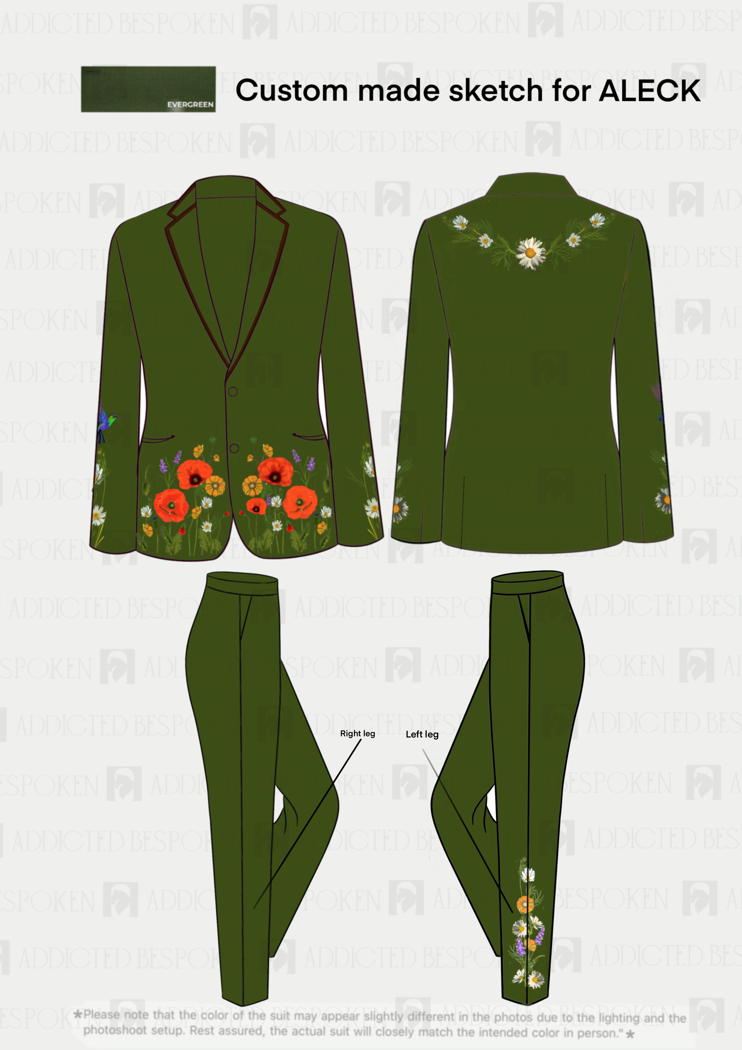 Custom Made 2pc suit for Aleck