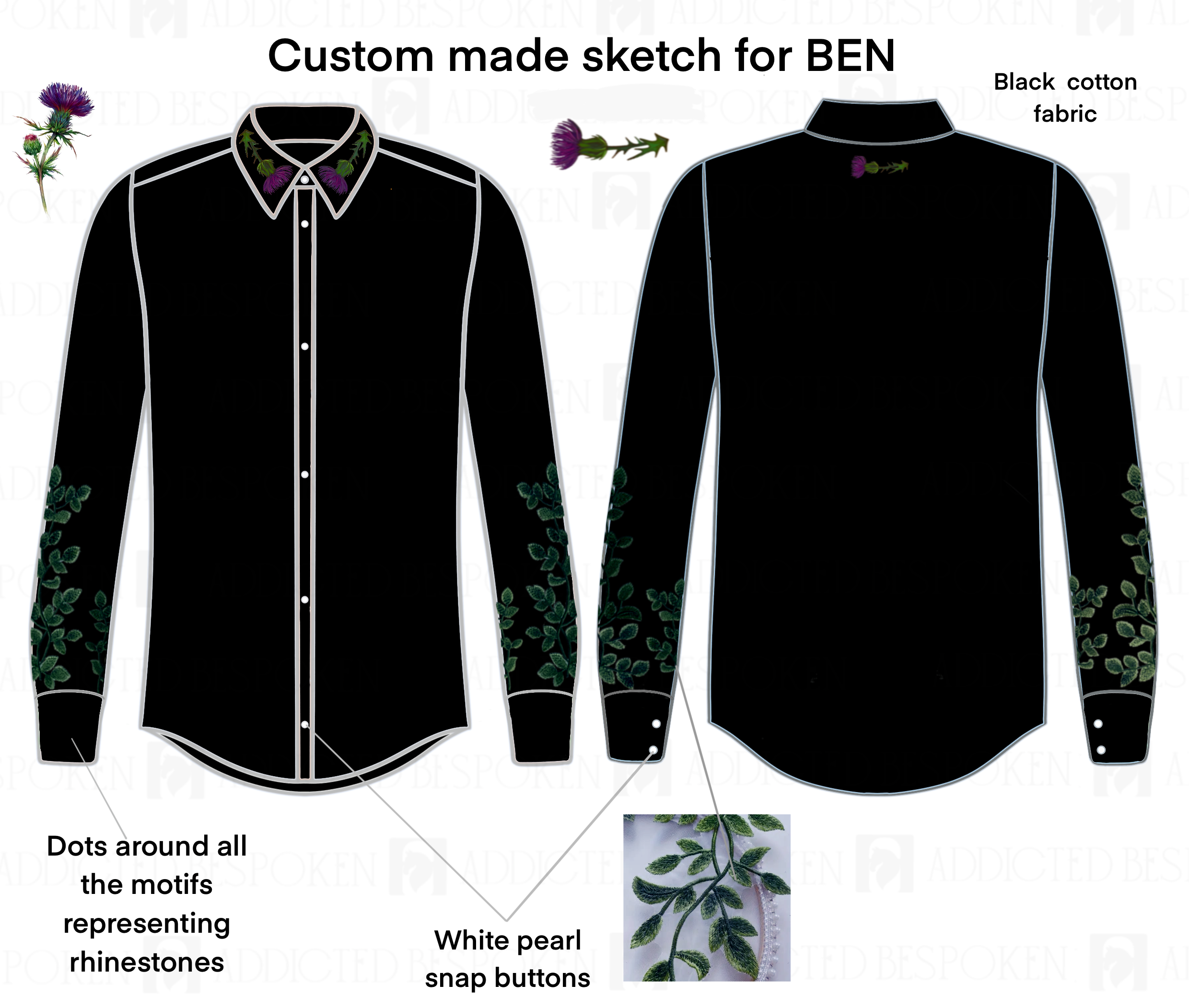 Custom made shirt for Ben