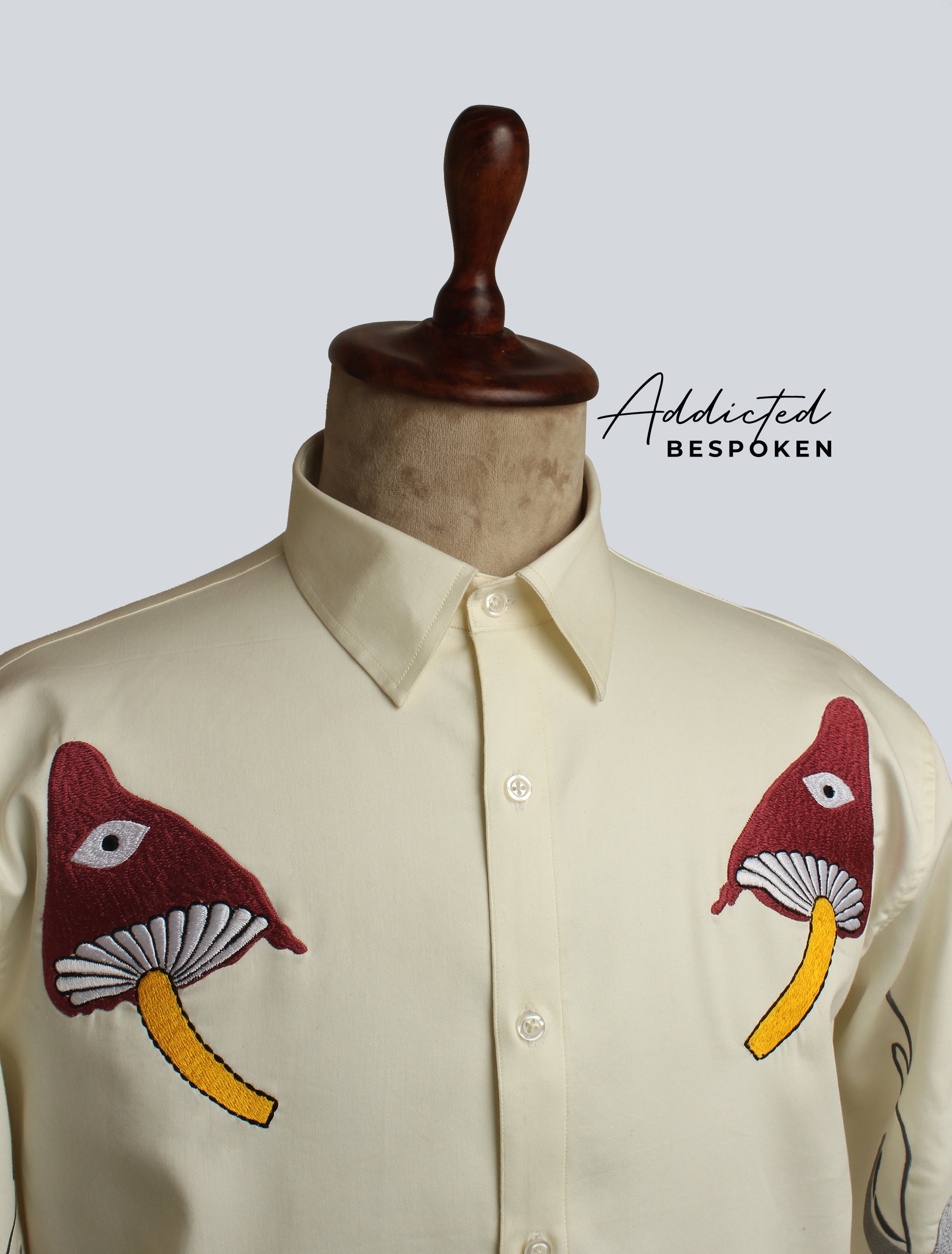 Alien Cactus Embroidered Shirt Addicted Bespoken
