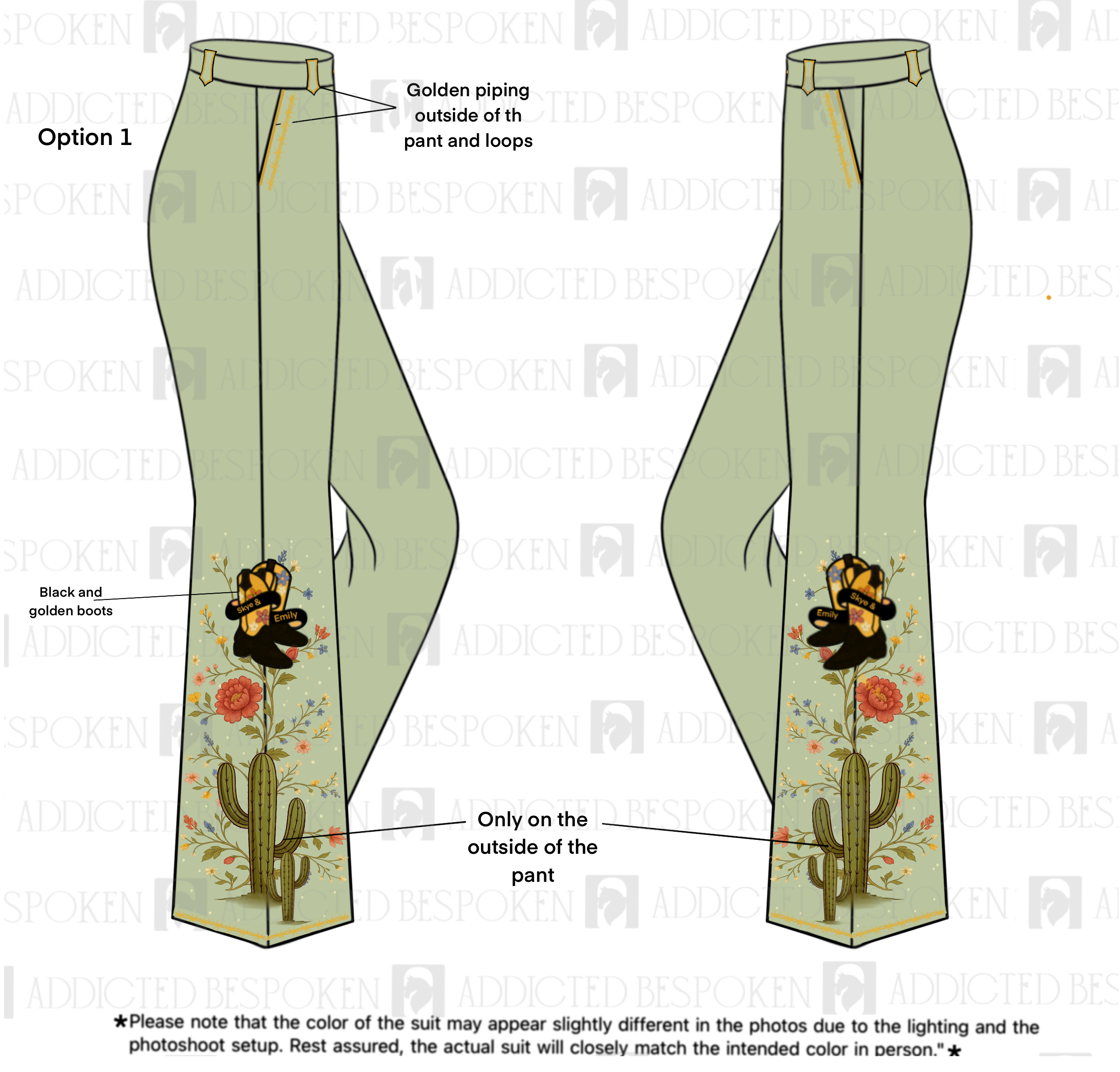 Custom Made 2pc suit for Emily