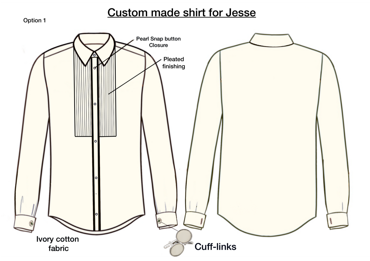 Custom 3pc Tuxedo With Cufflink Shirt For Jesse Baer Addicted Bespoken