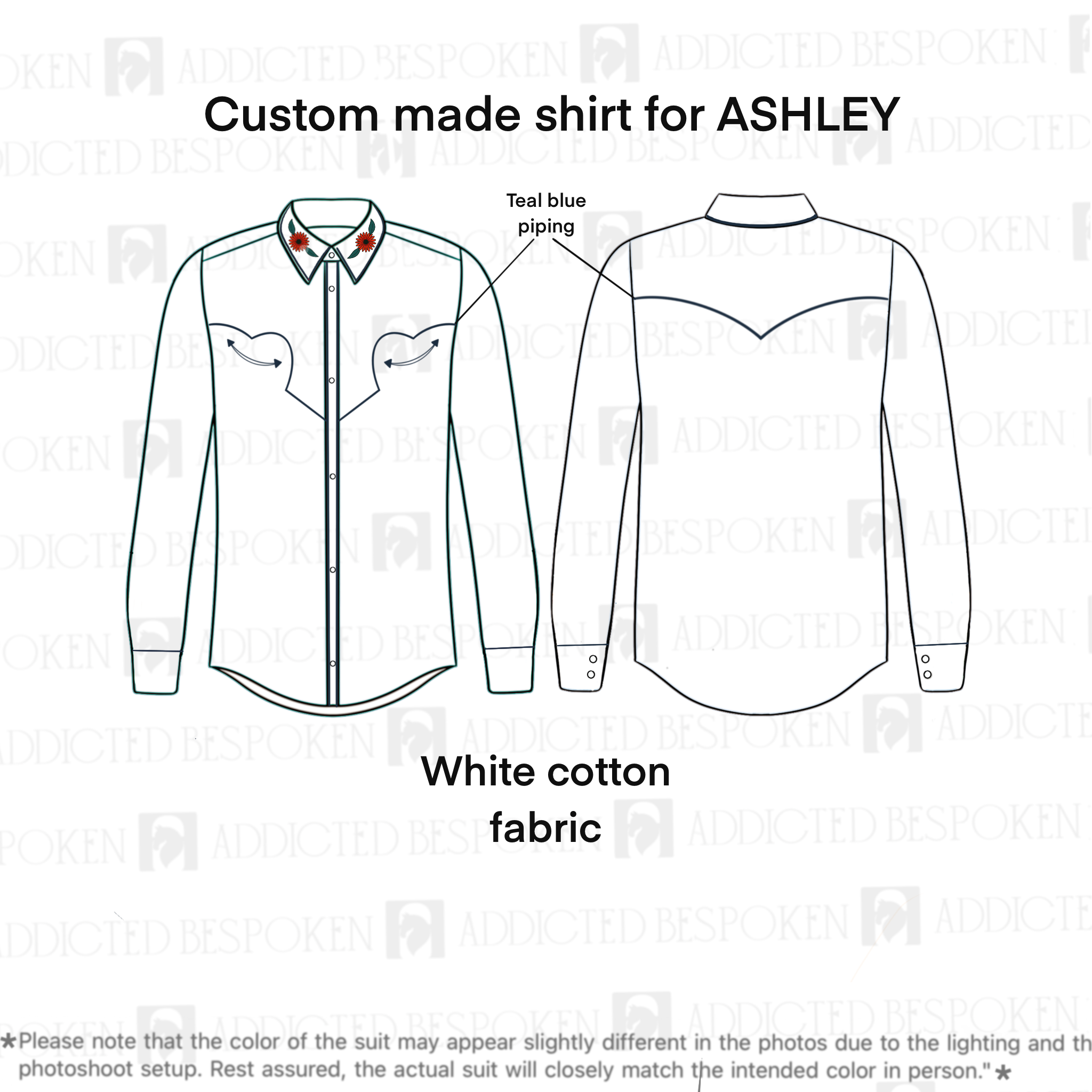 Custom Made Shirt for ASHLEY Addicted Bespoken