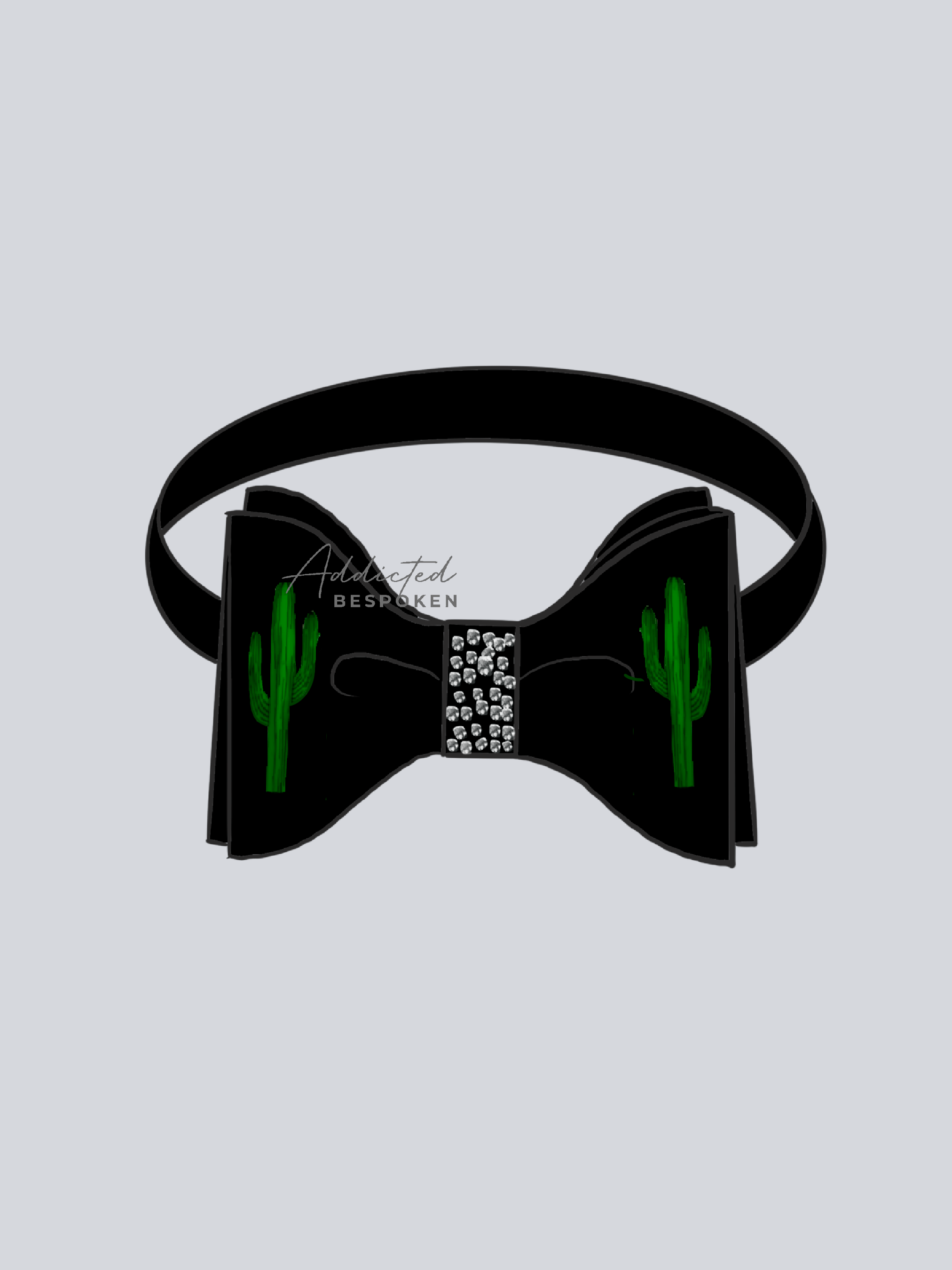 Cactus bow tie