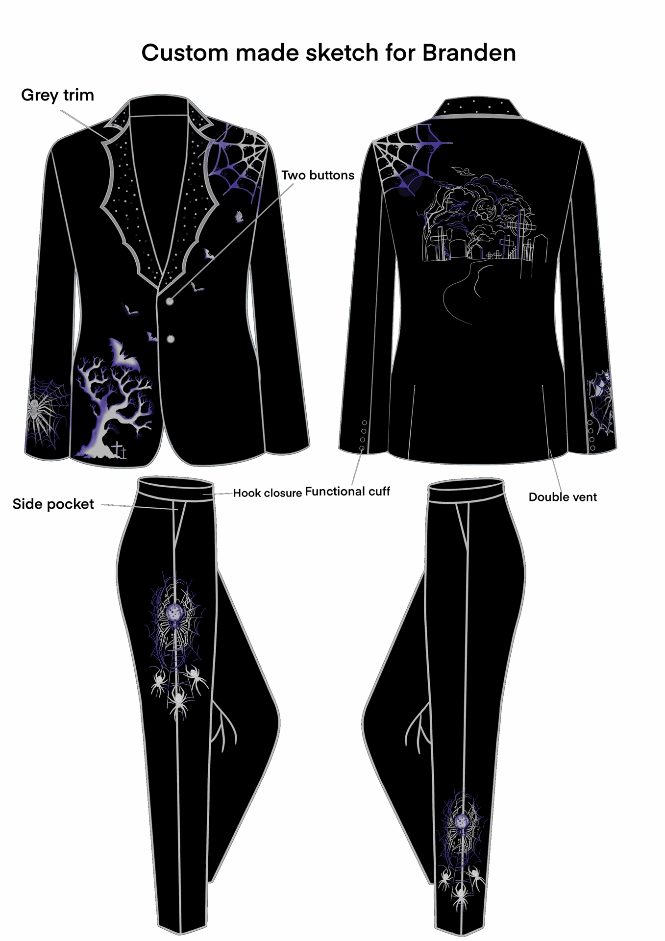 Custom Made 2 Piece Suit for Brendan Addicted Bespoken