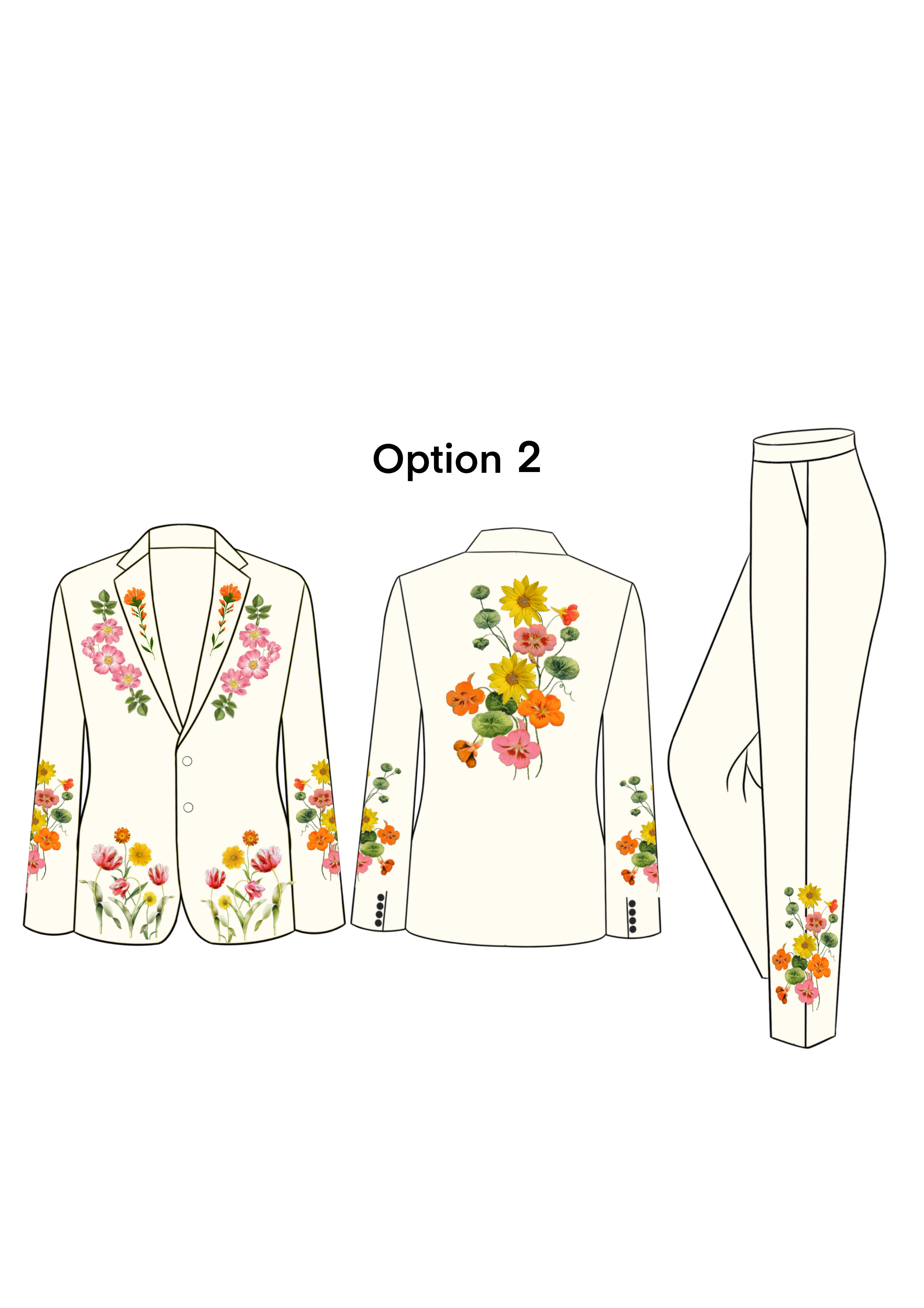 Embroidered 2pc Suit for Declan Meagher Addicted Bespoken