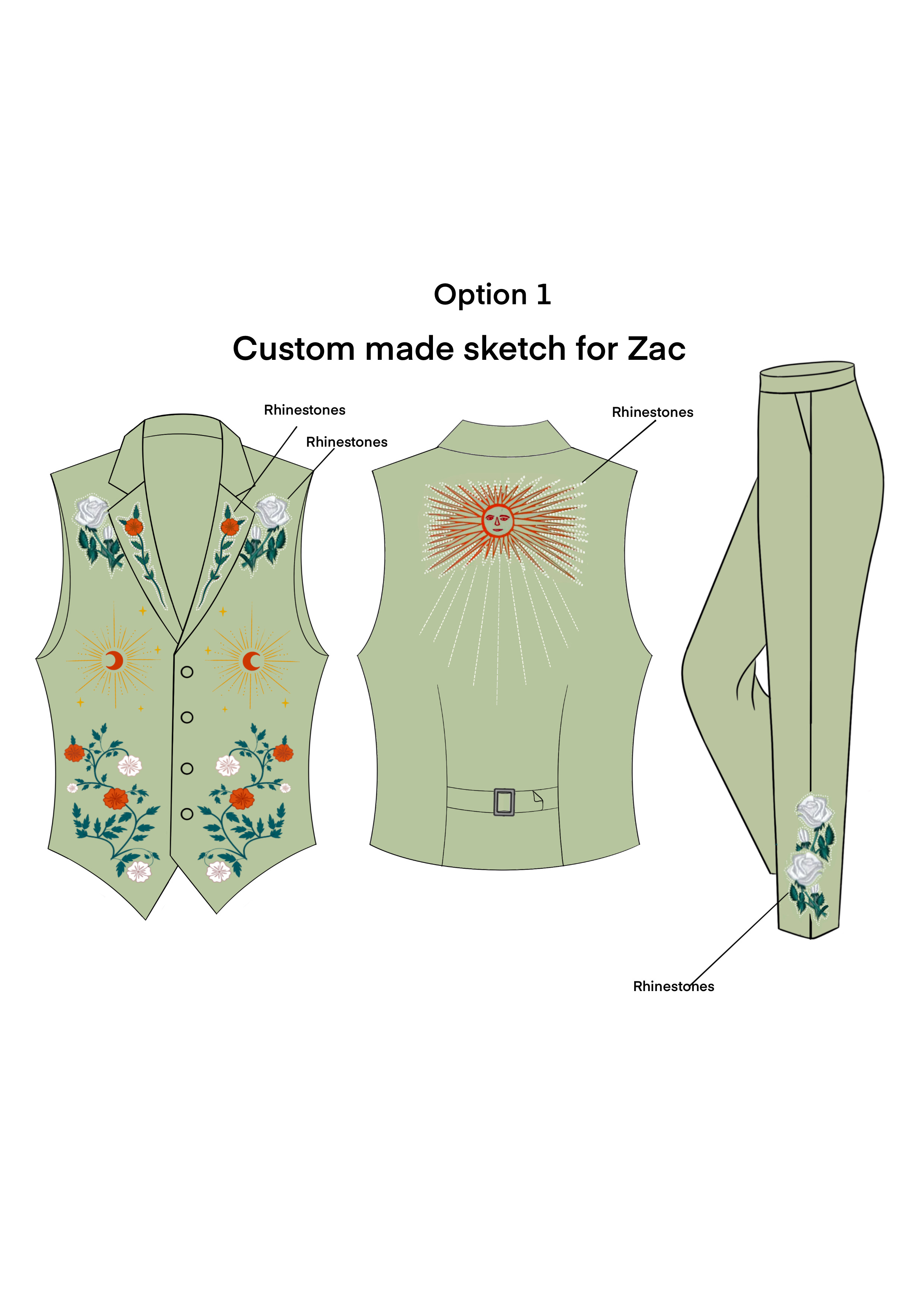 Custom Made Sketch for Zac Addicted Bespoken