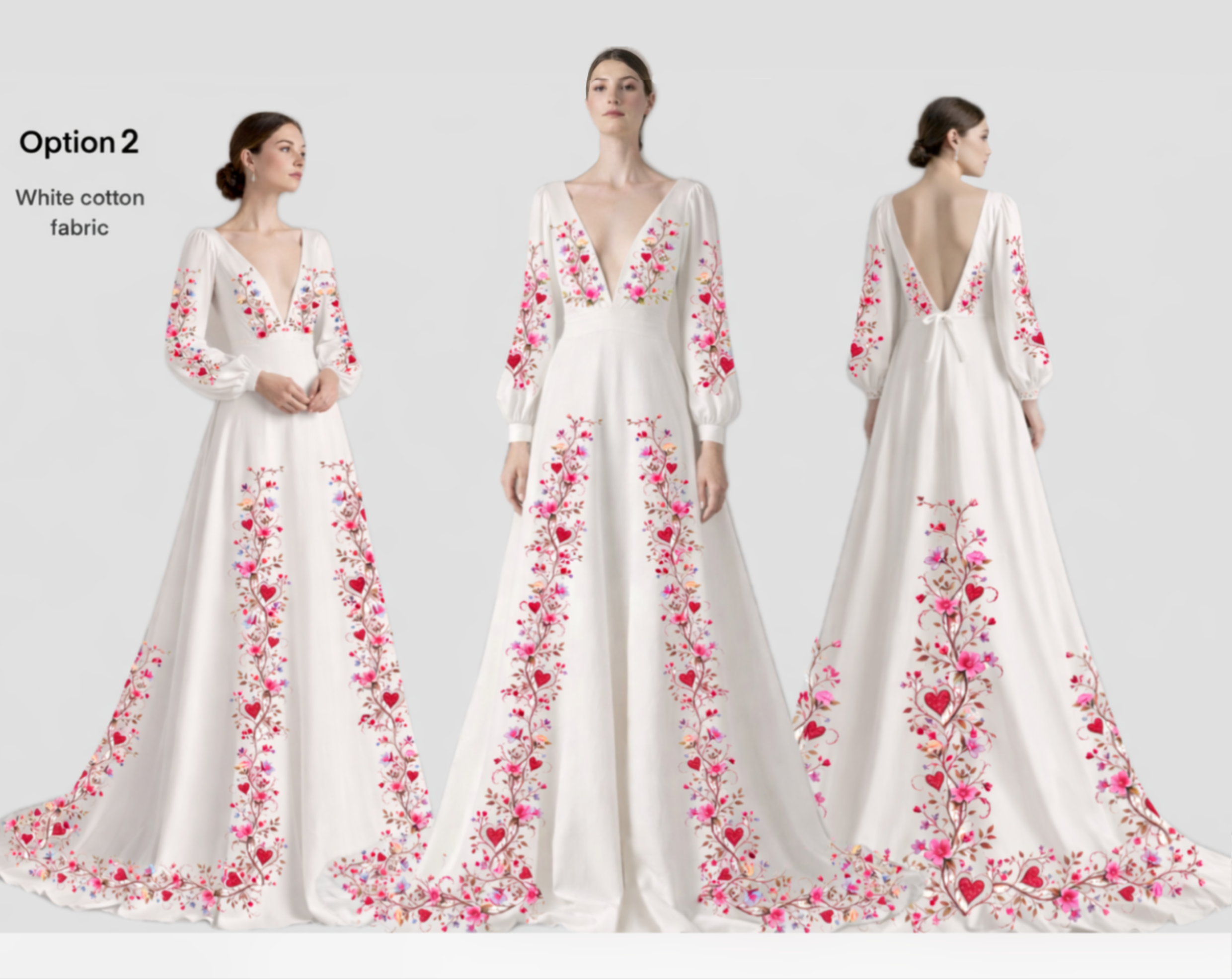 Custom Made Embroidered Gown for Bethany Addicted Bespoken