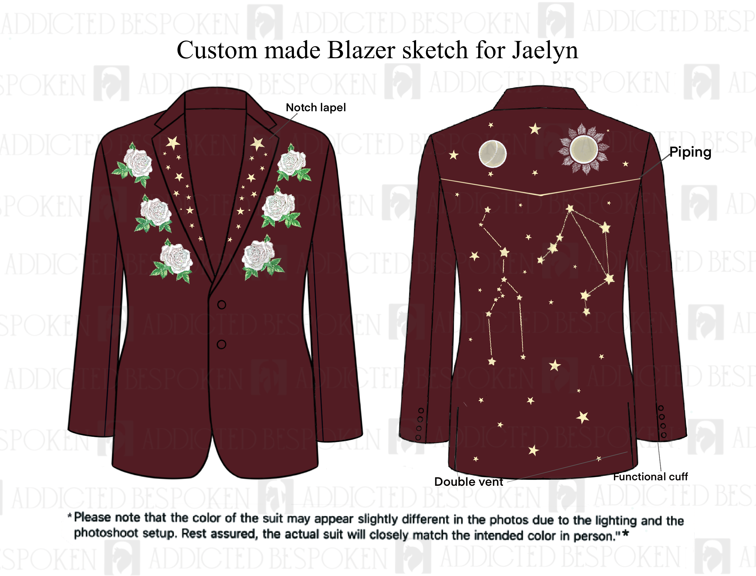 Custom Made Embroidered Balzer for Jaelyn