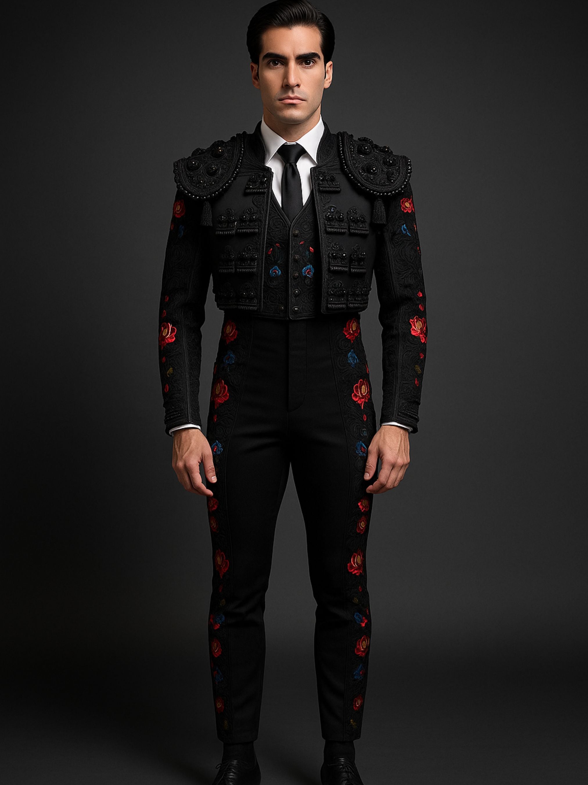 Noir Royale Embroidered Matador Suit Addicted Bespoken