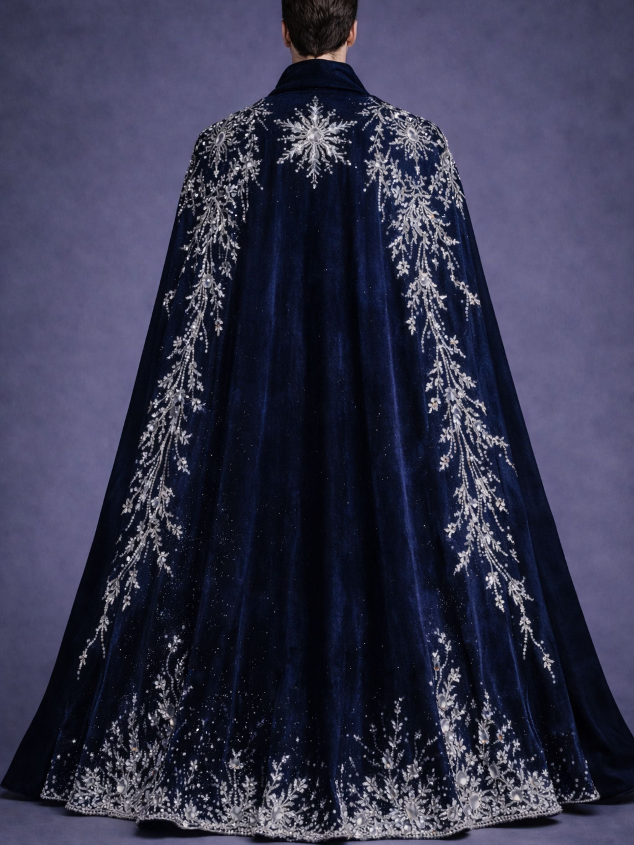 Gothic Suit with Embroidered Cape Addicted Bespoken