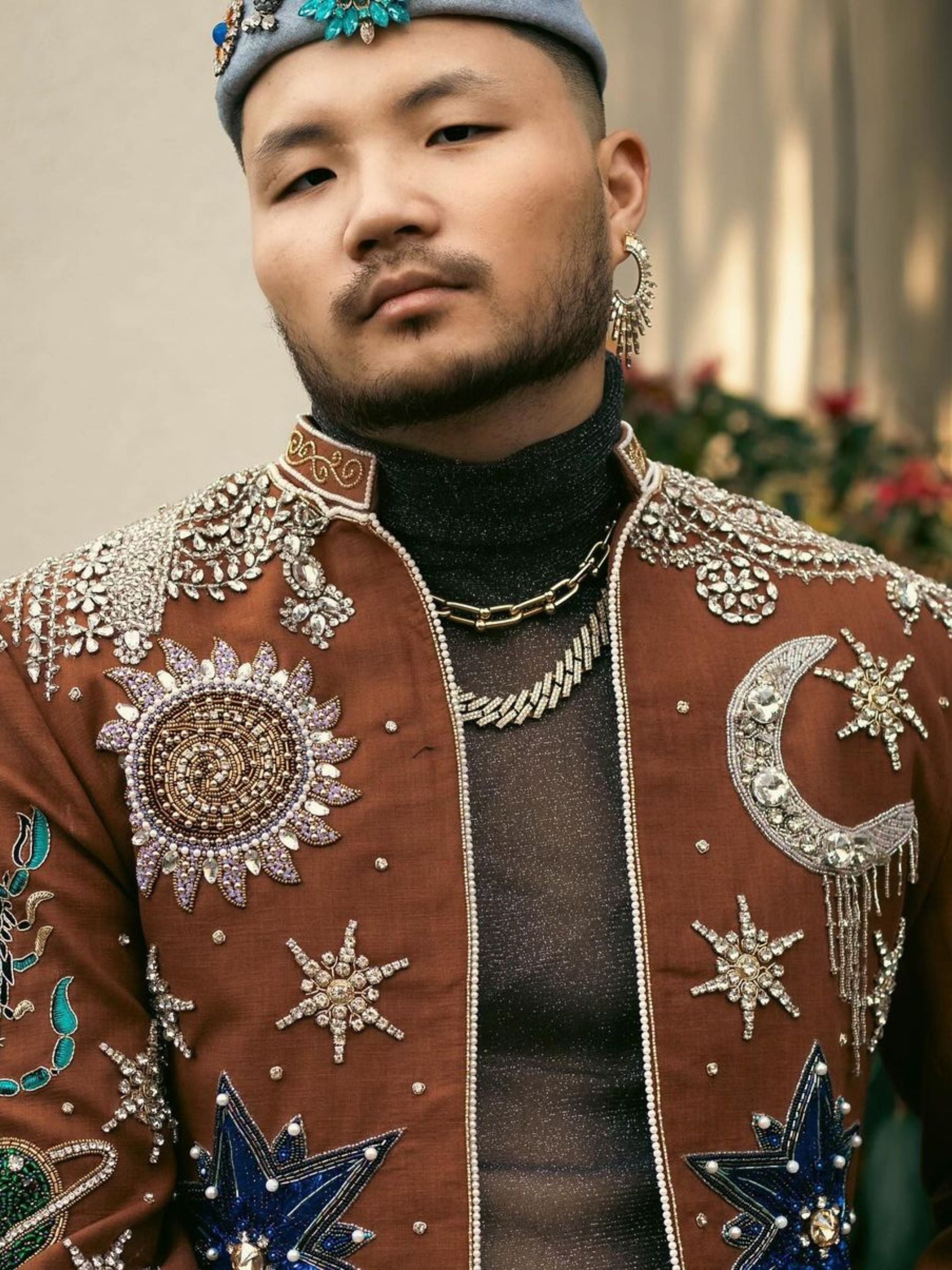 Celestial Themed Embroidered Jacket Addicted Bespoken