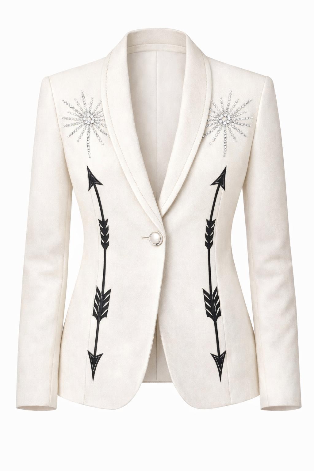 Custom Made Embroidered Jacket for Mark Addicted Bespoken