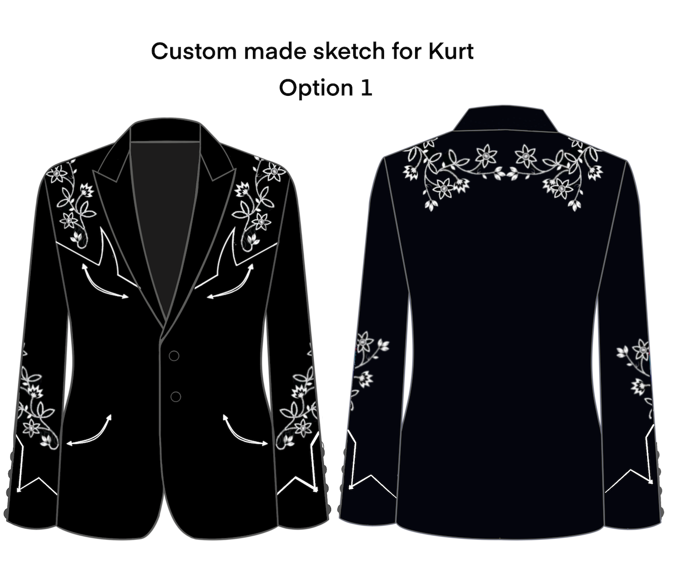 Black Velvet Blazer for Kurt Addicted Bespoken