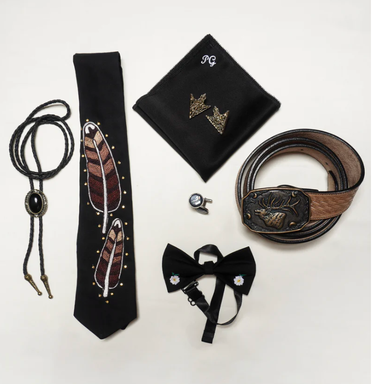 Custom Made 2 Piece Embroidered Suit for Brandon (with Shirt and Combo accessories) Addicted Bespoken