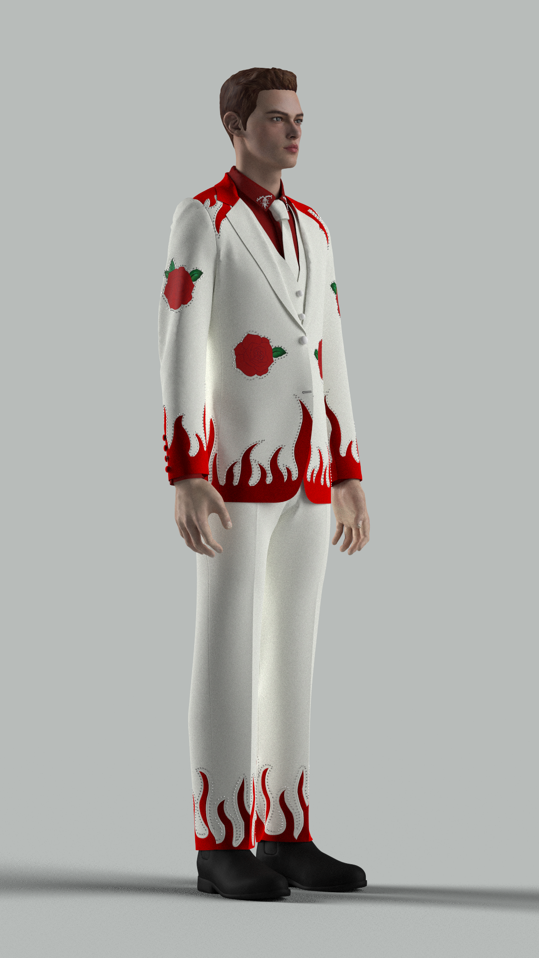 Custom made 3pc suit + Matching shirt for Jacqui