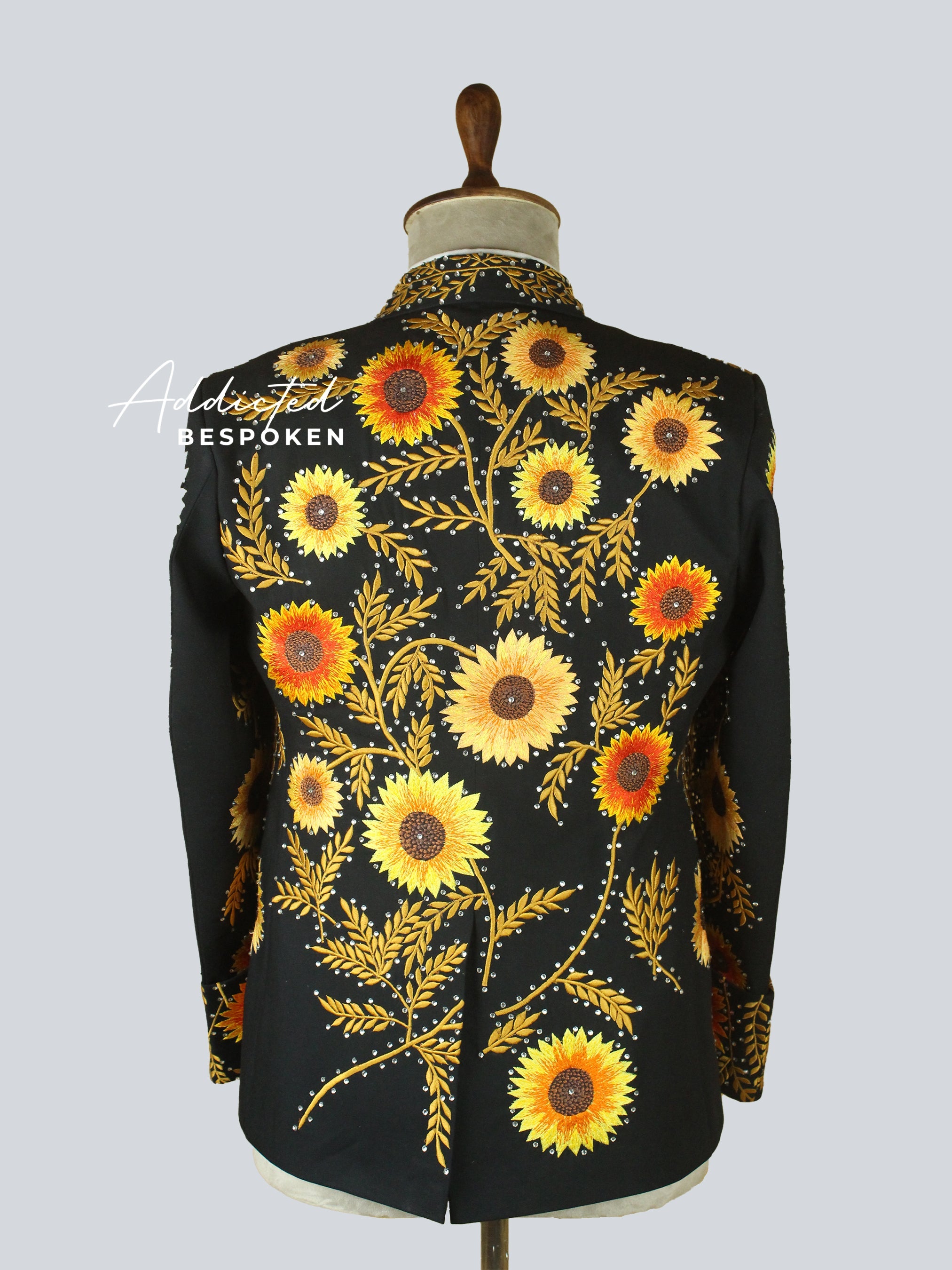 Sun Flower Embroidered Suit Addicted Bespoken