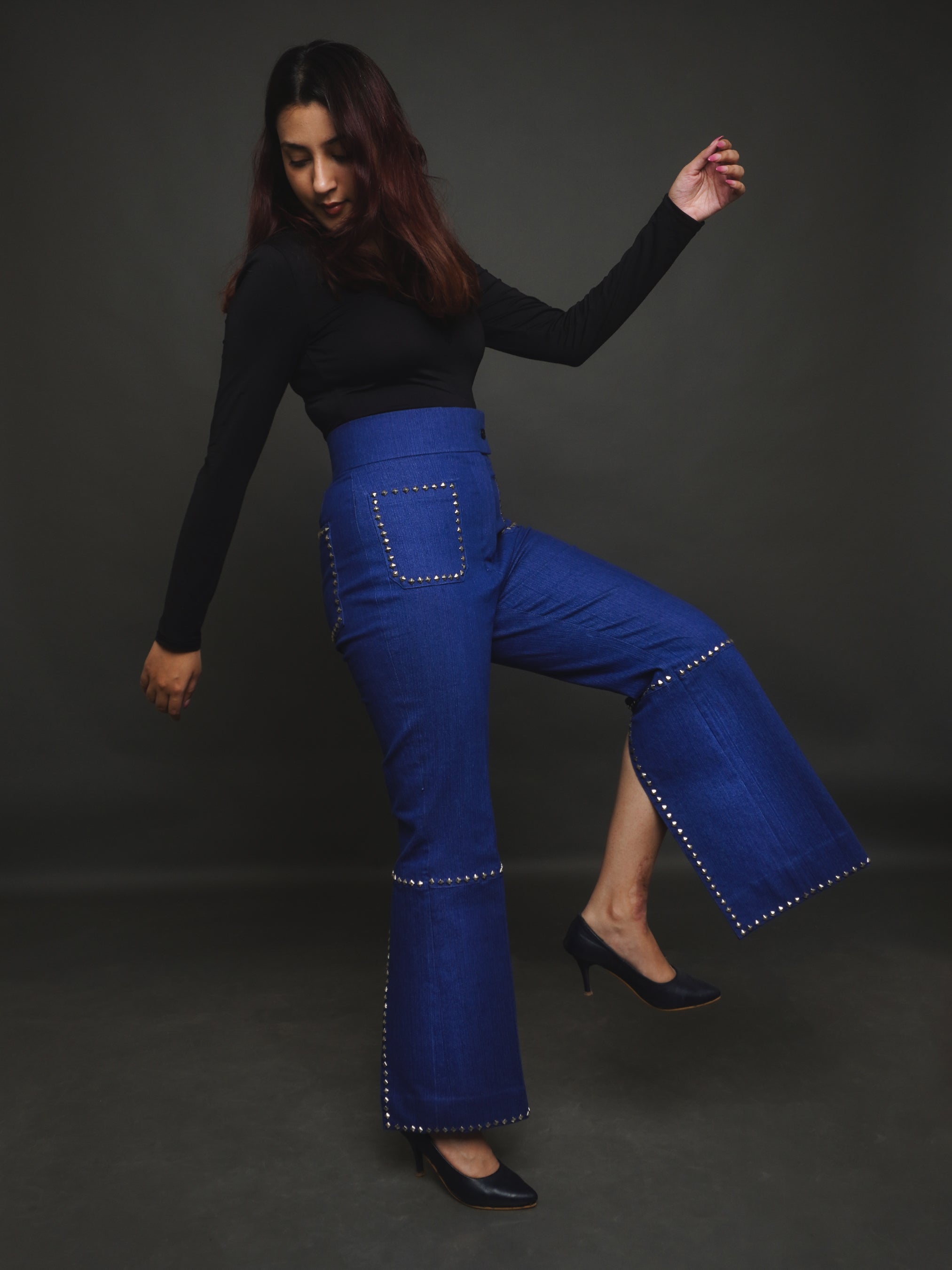 Slit & Style Denim Pant