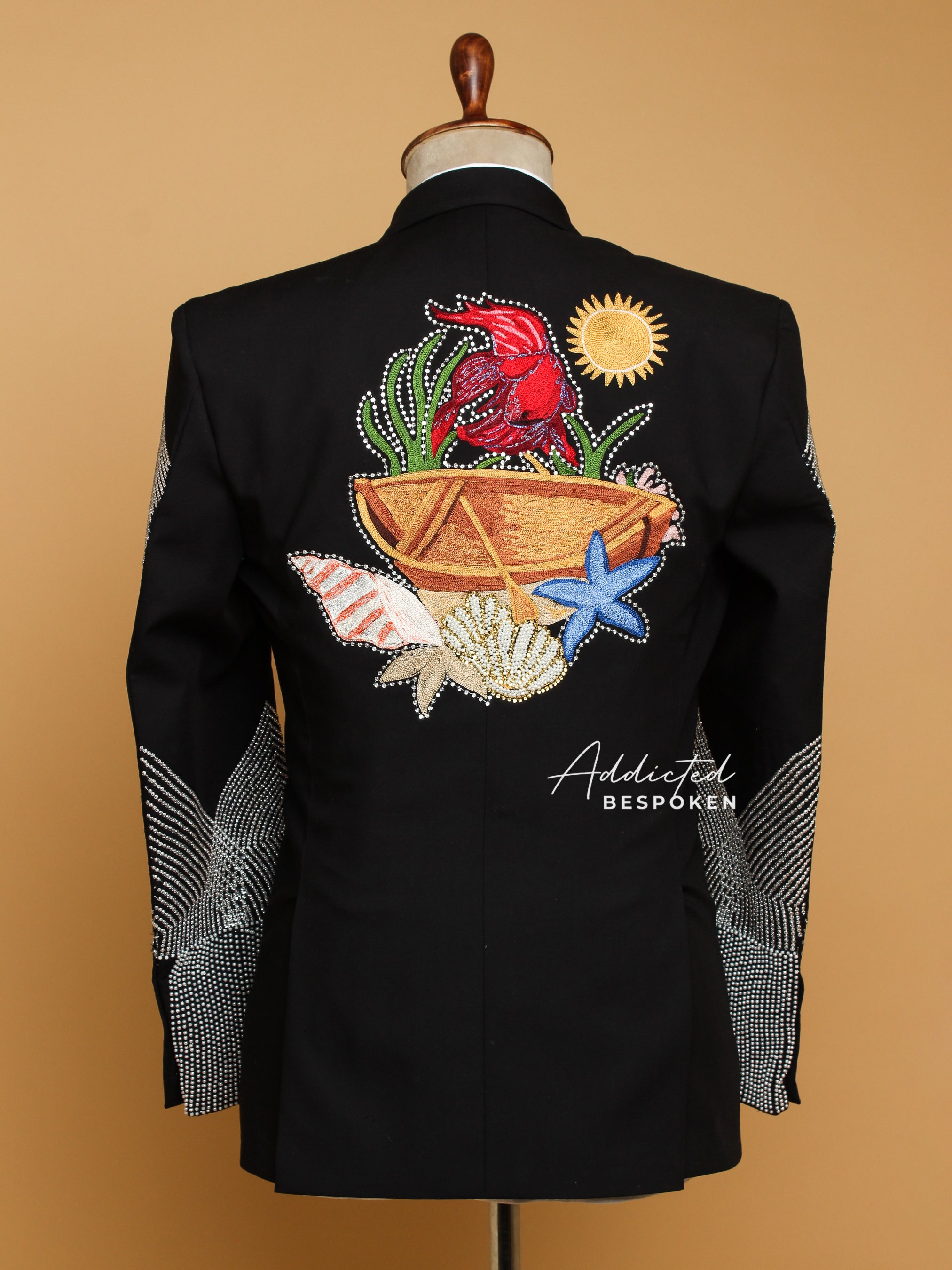 Nautical Embellished Western Blazer Addicted Bespoken