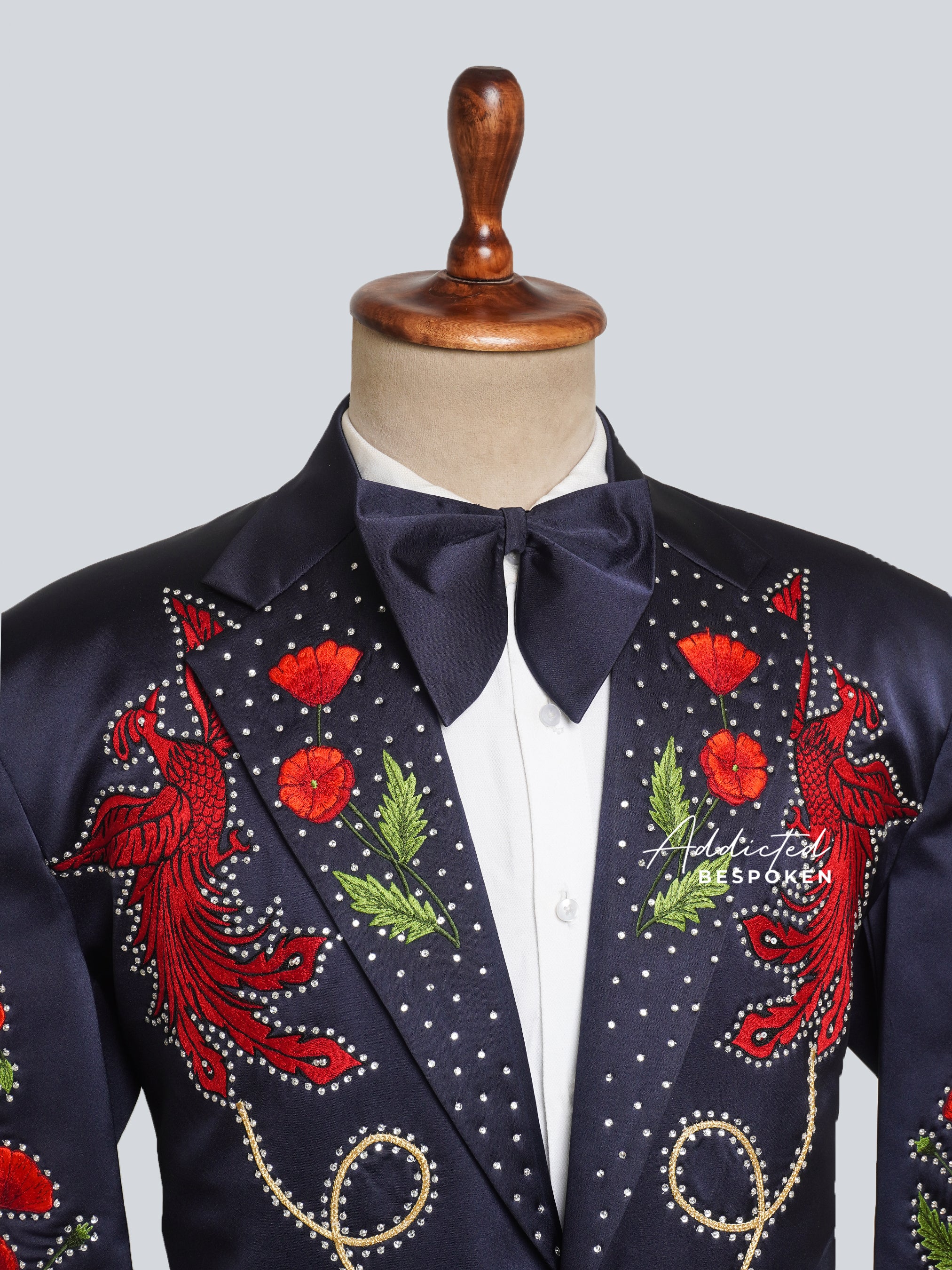 Regal Embroidered Midnight Suit