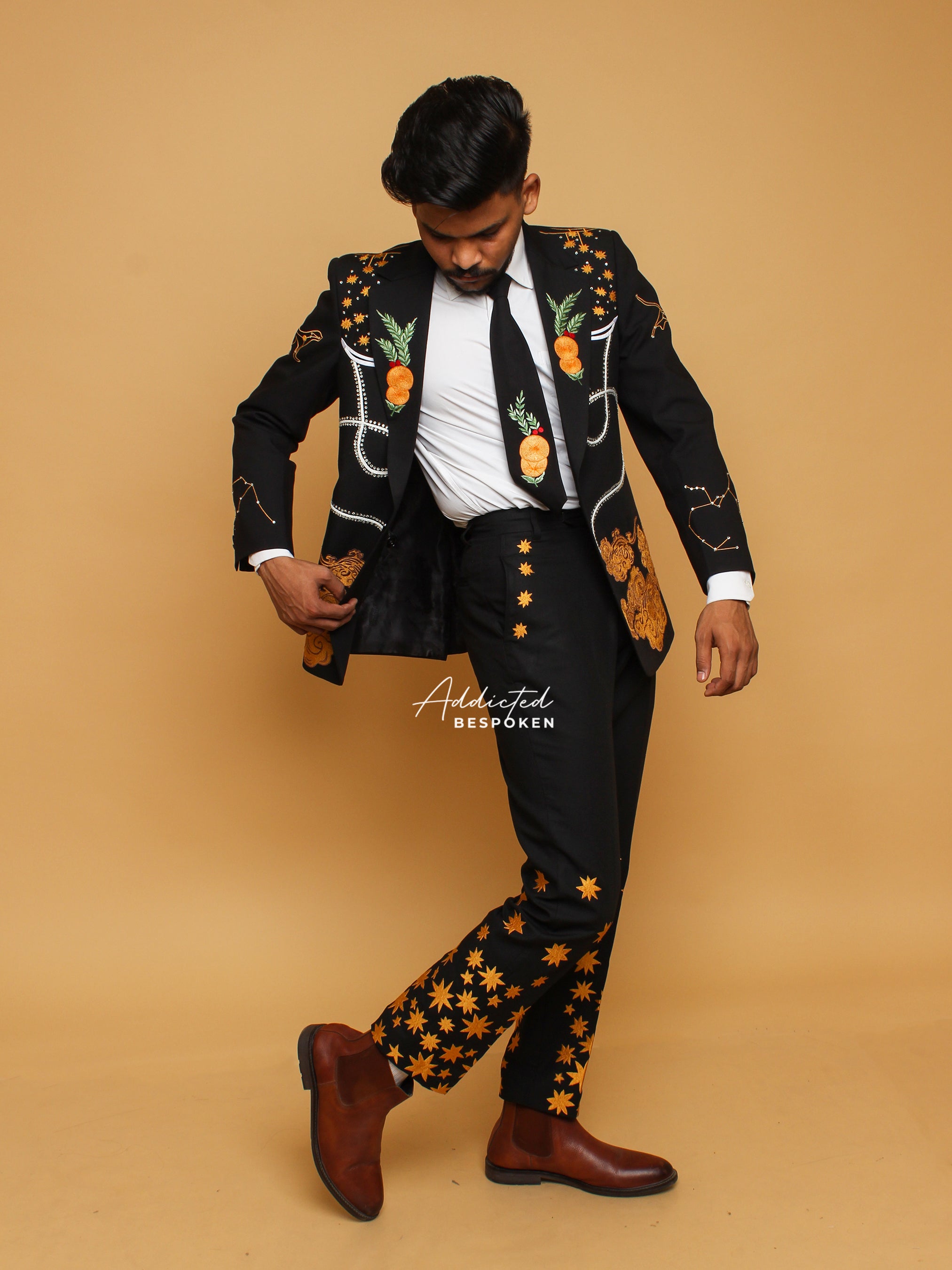Western Embroidered Statement Suit Addicted Bespoken