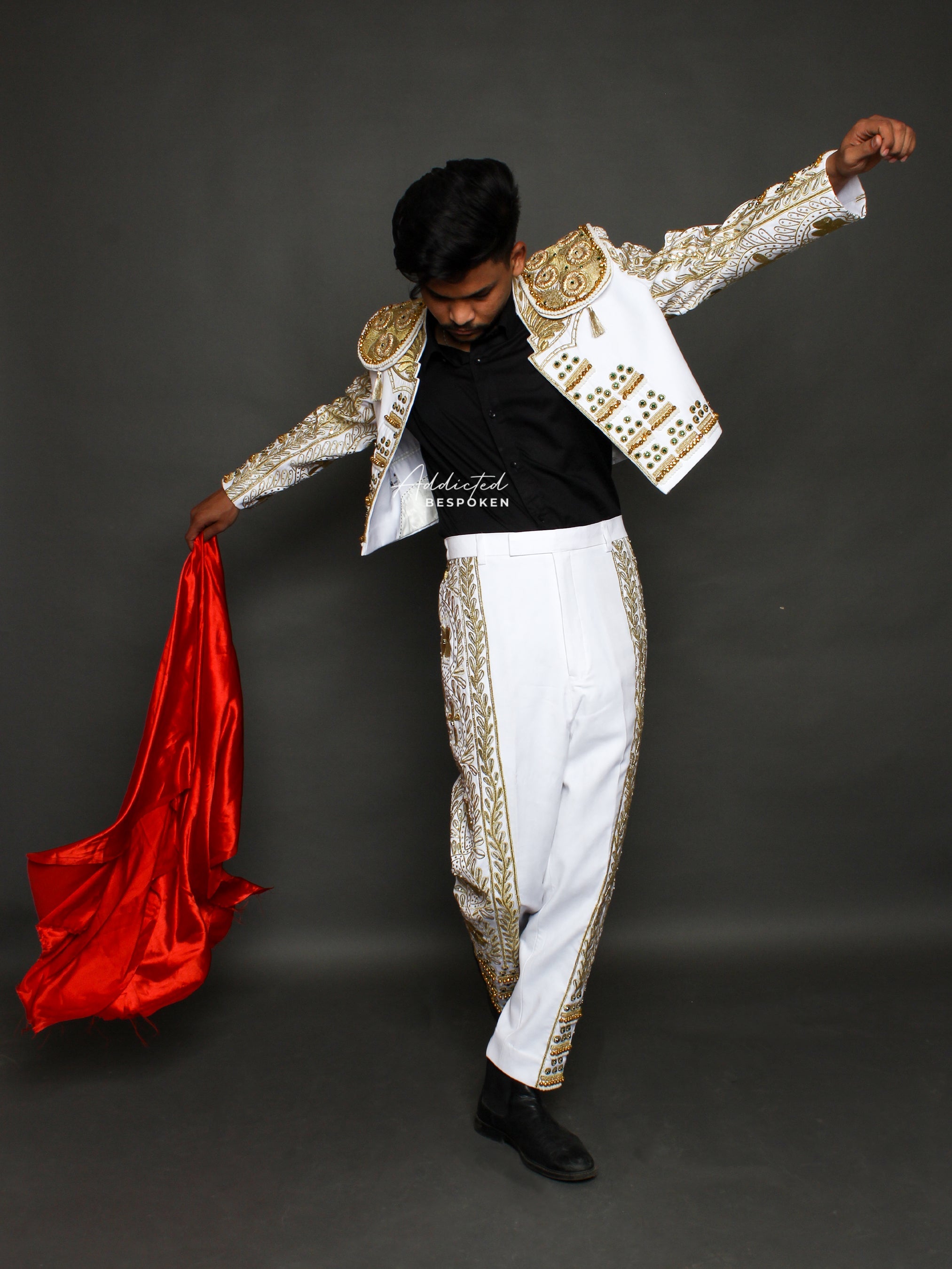 Golden Embroidered Matador Suit Addicted Bespoken