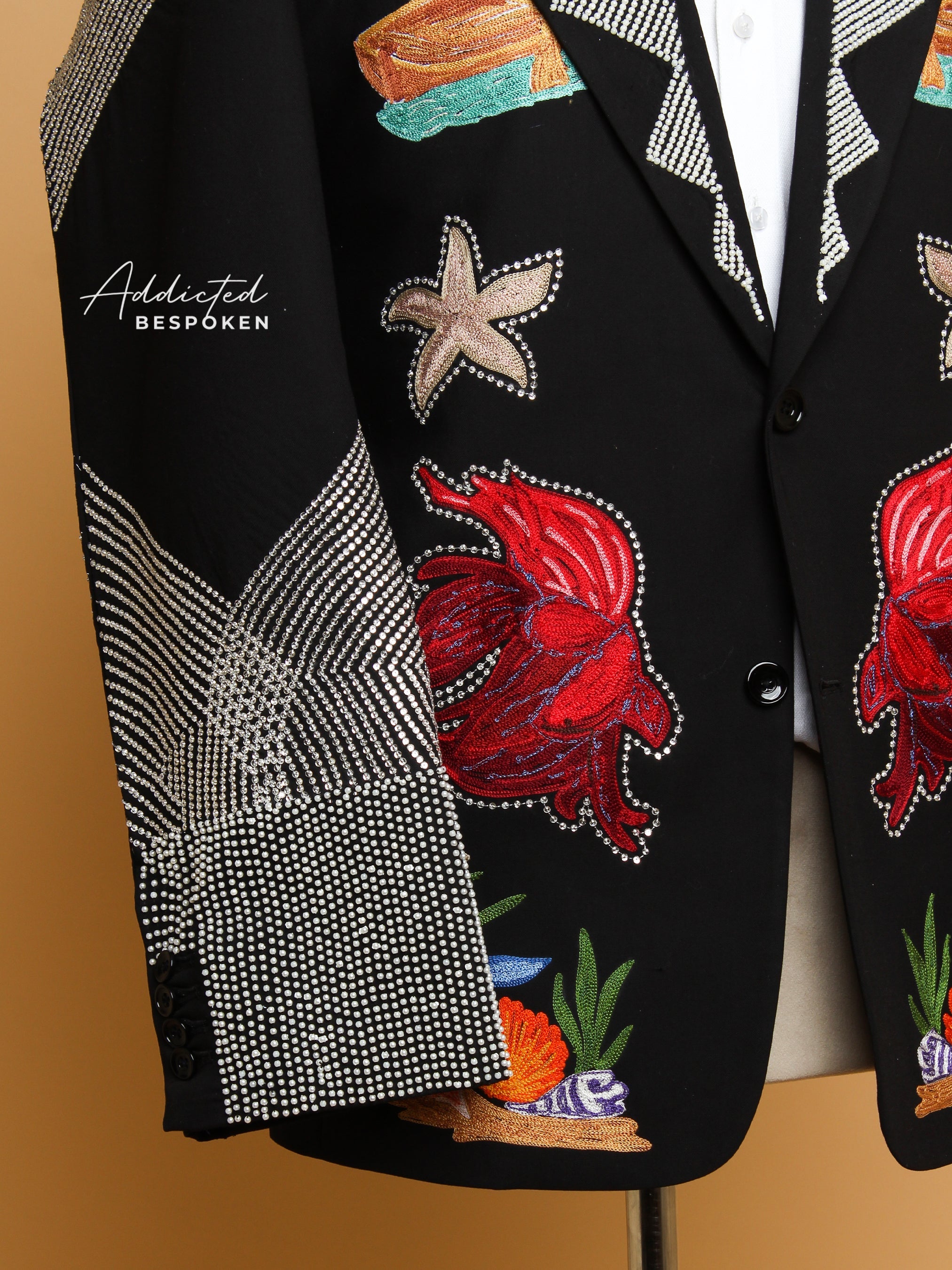 Nautical Embellished Western Blazer Addicted Bespoken