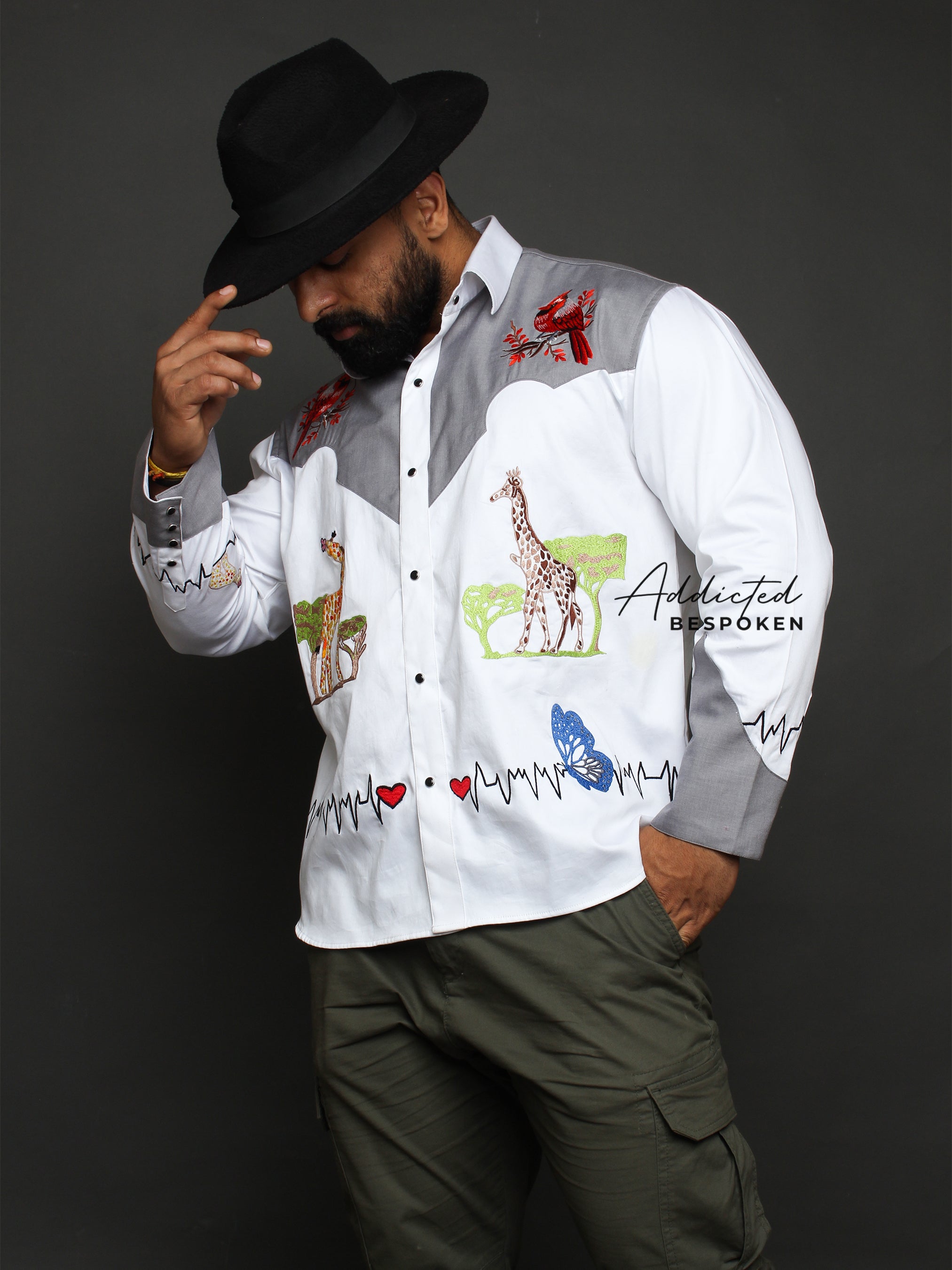 Snazzy Western Jungle Shirt Addicted Bespoken