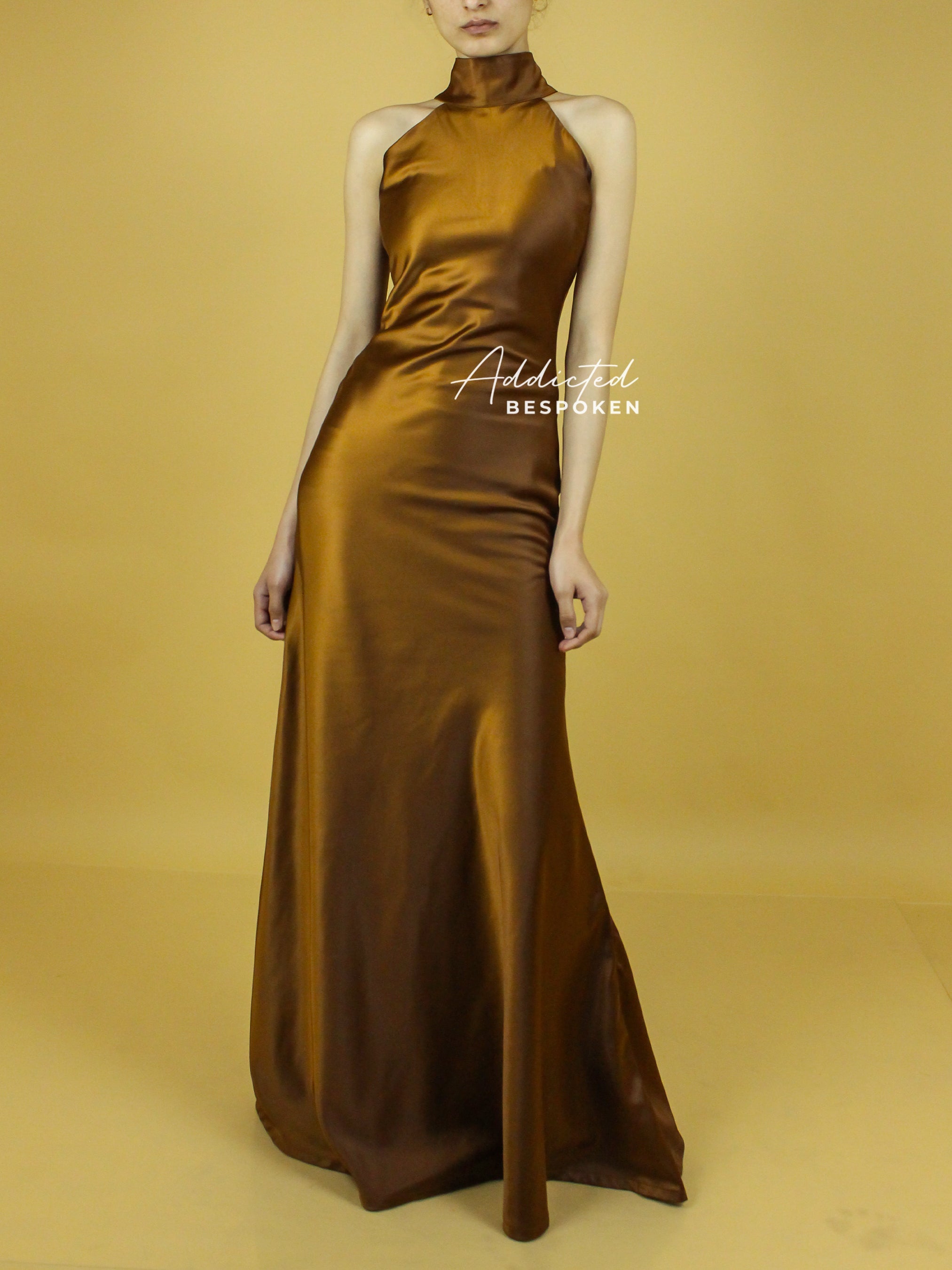 Chic Halter Neck Dress Addicted Bespoken