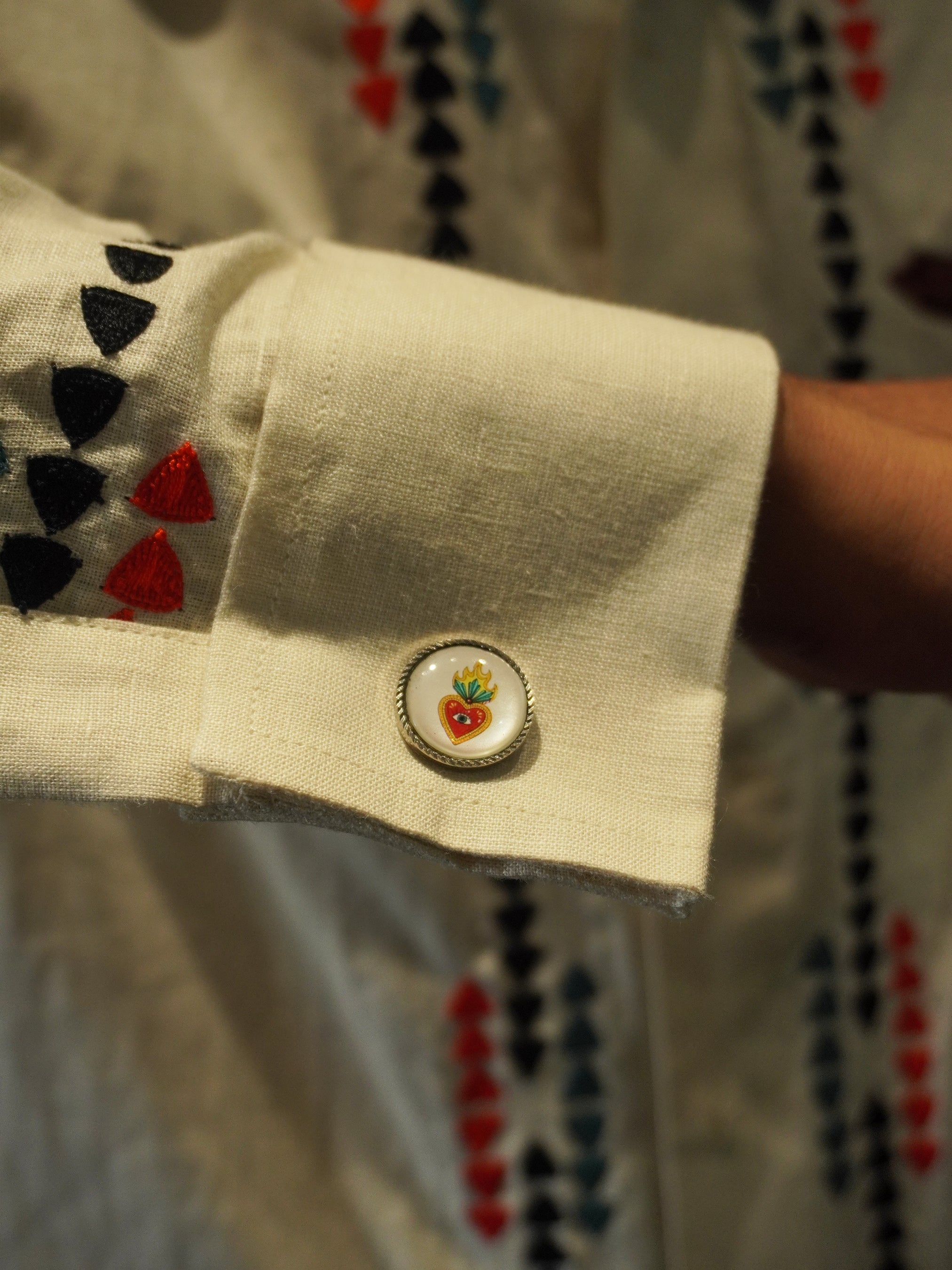 The Flaming Heart Cufflinks