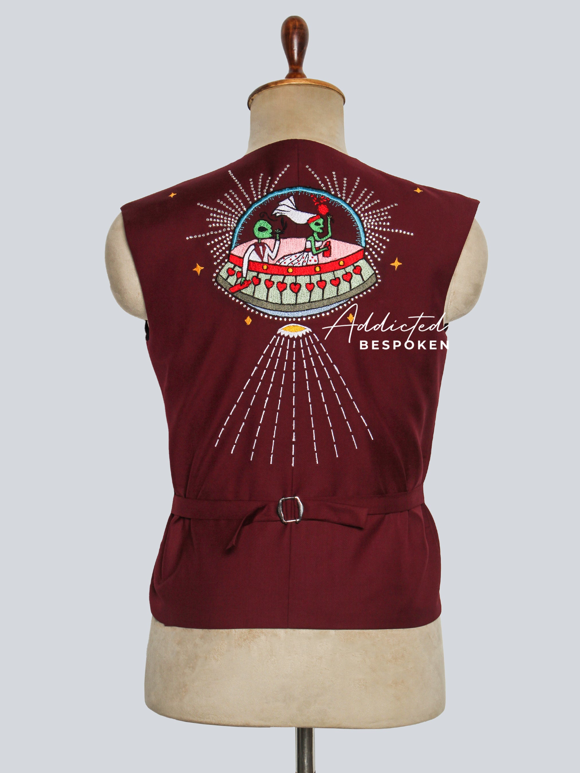 Cosmic Western Embroidered Vest Addicted Bespoken