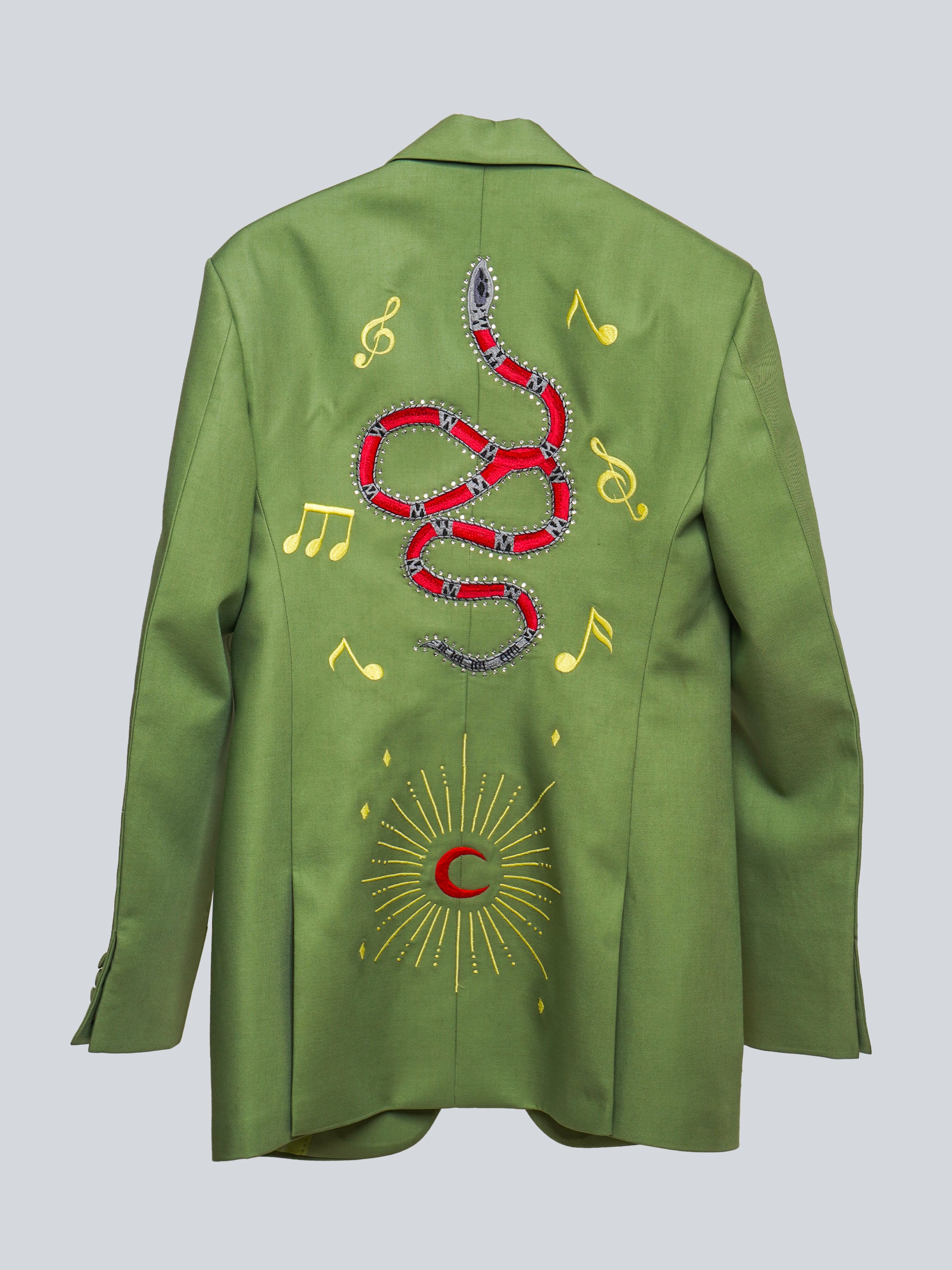 Regal Flame Embroidered Suit