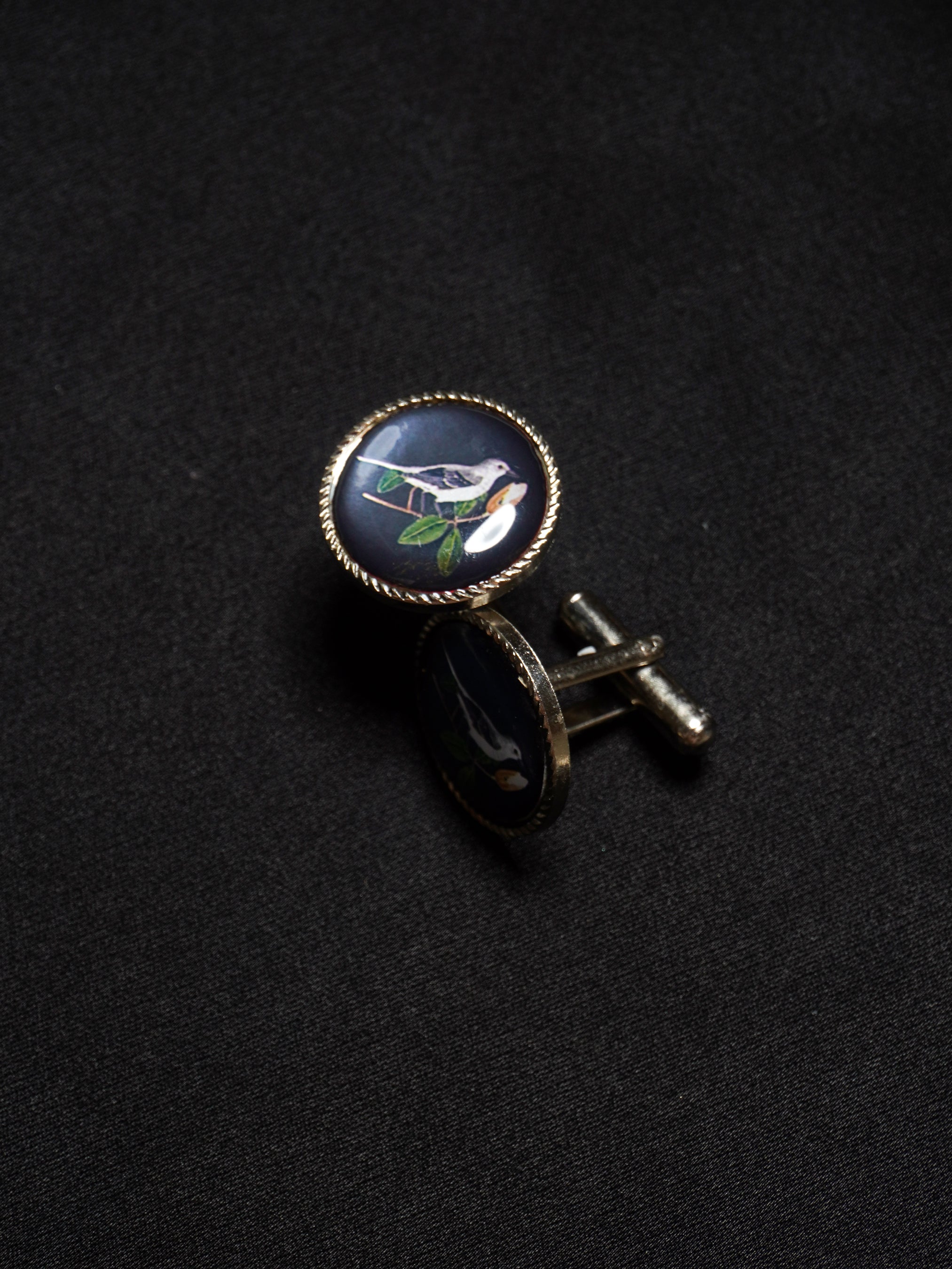 Elegant Bird Motif Cufflinks