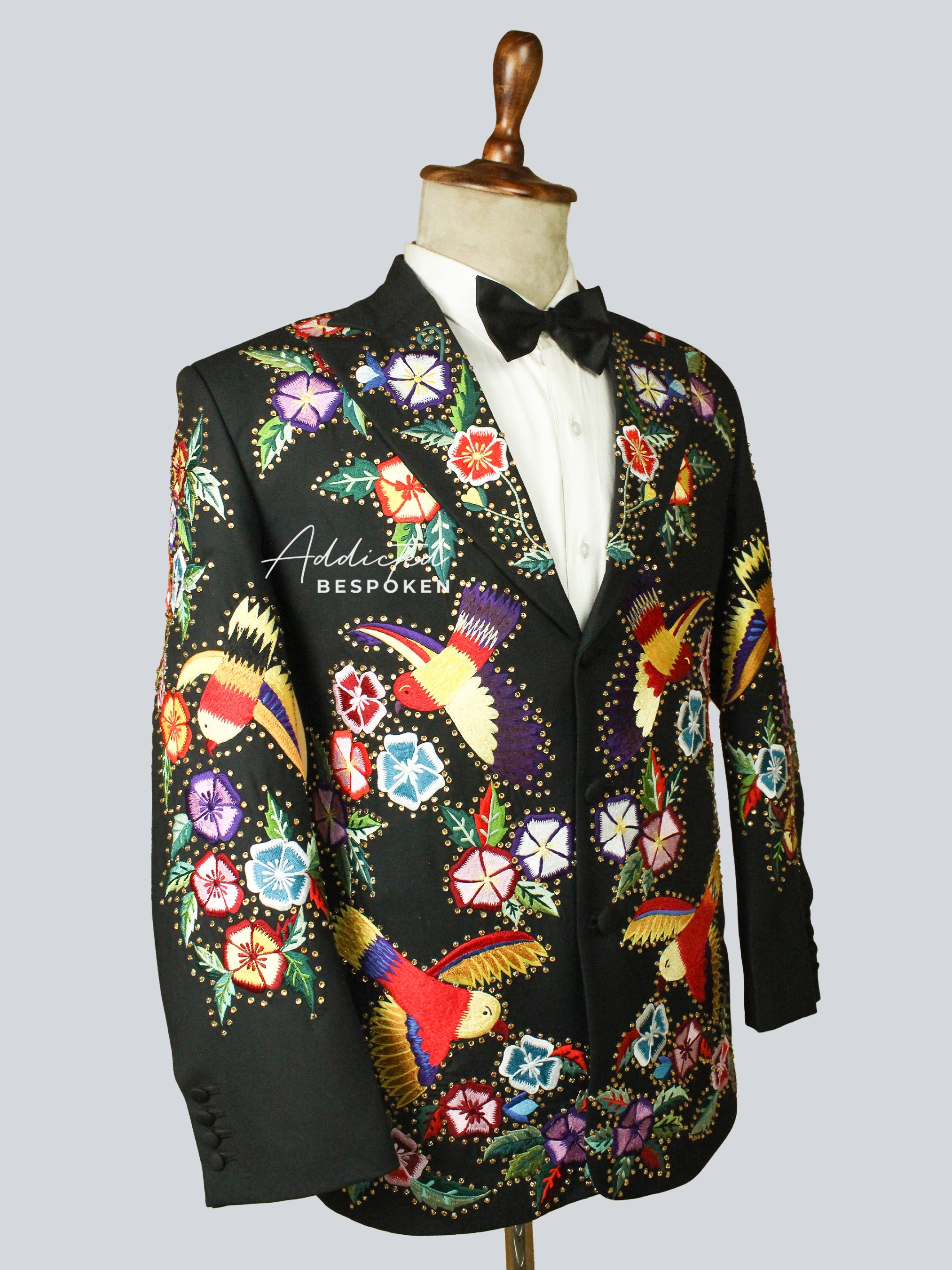 Floral Embroidered Blazer Addicted Bespoken