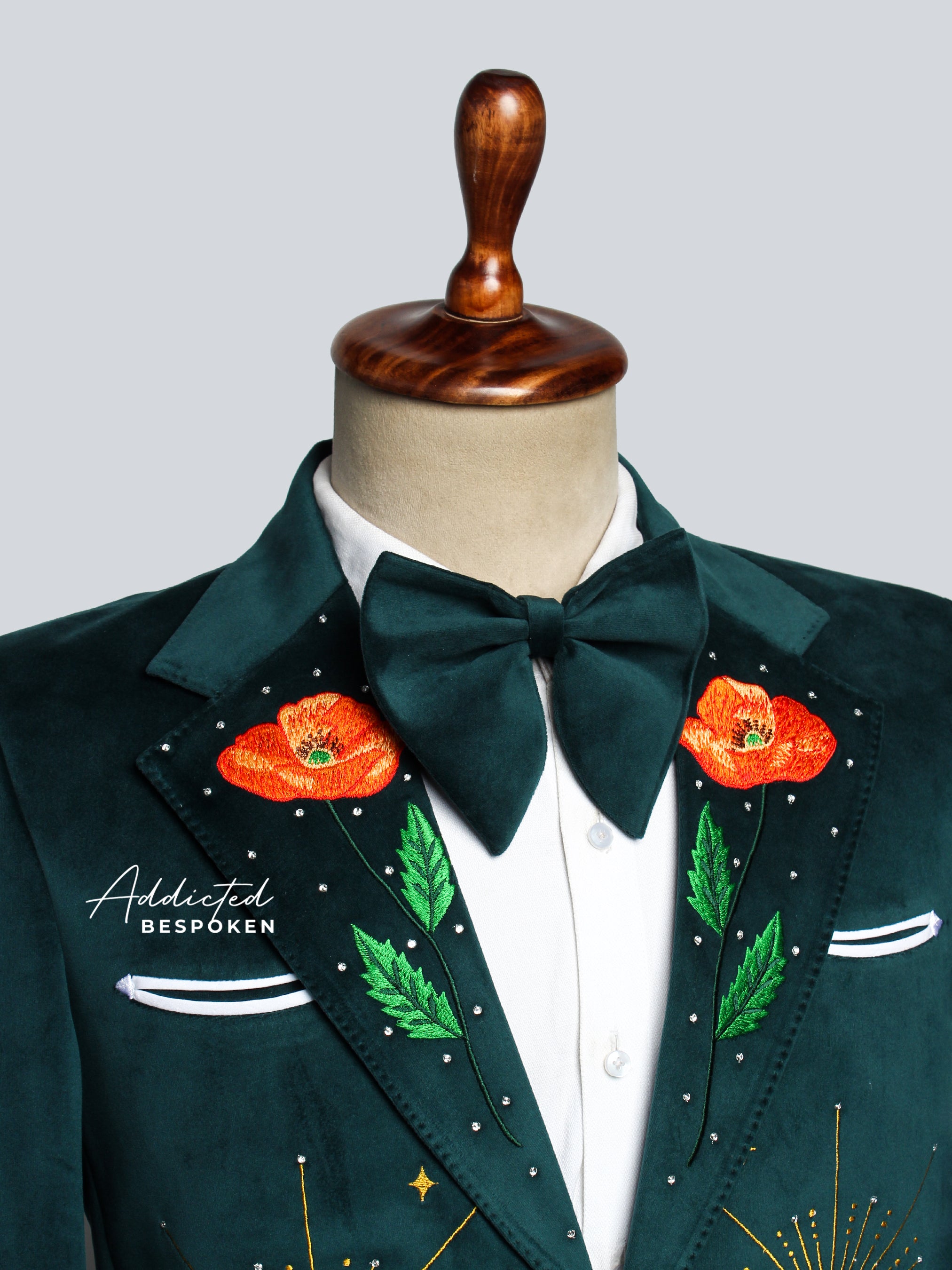 Sun & Moon Floral Embroidered Blazer