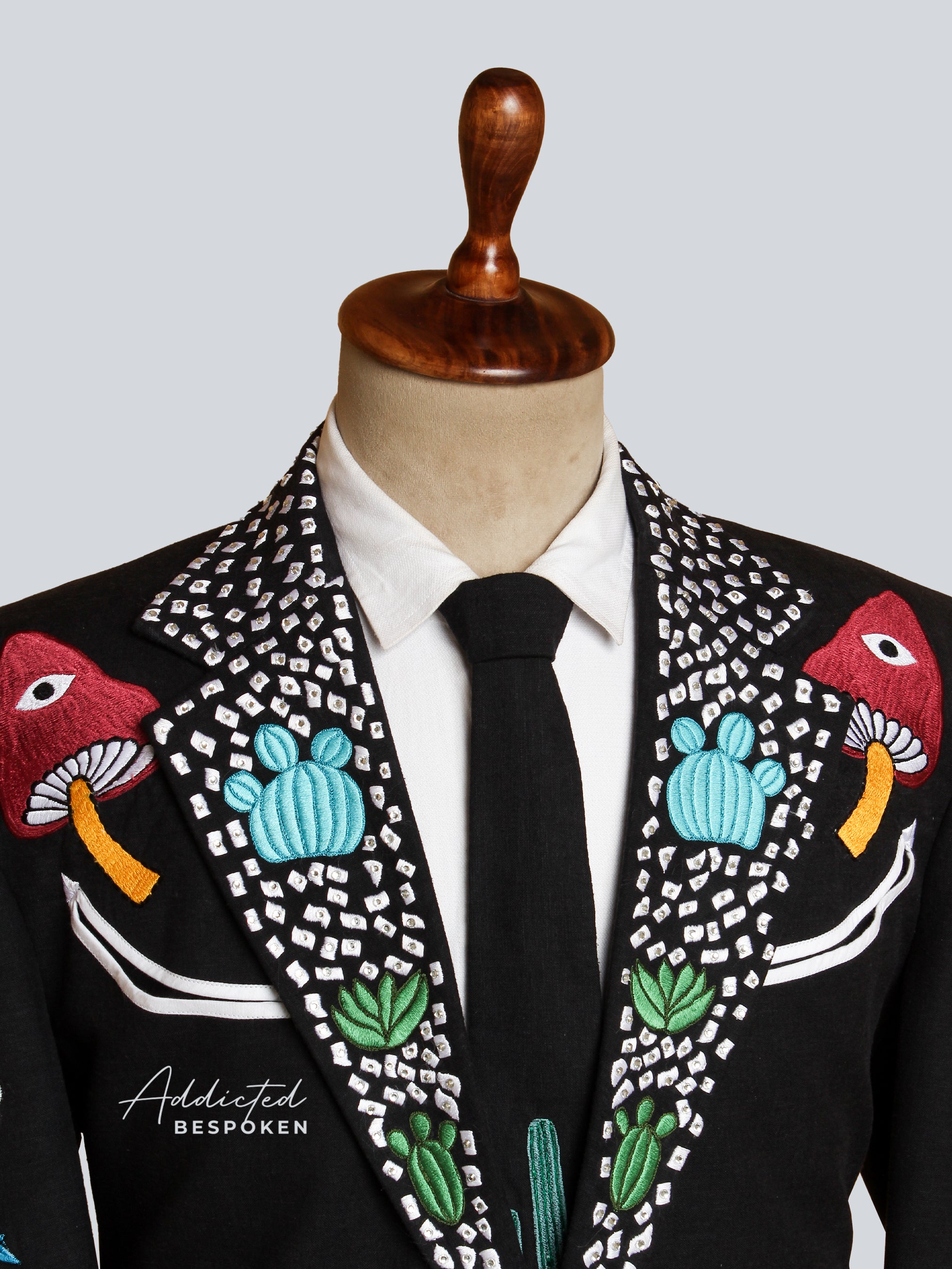 Snake Embroidered Blazer